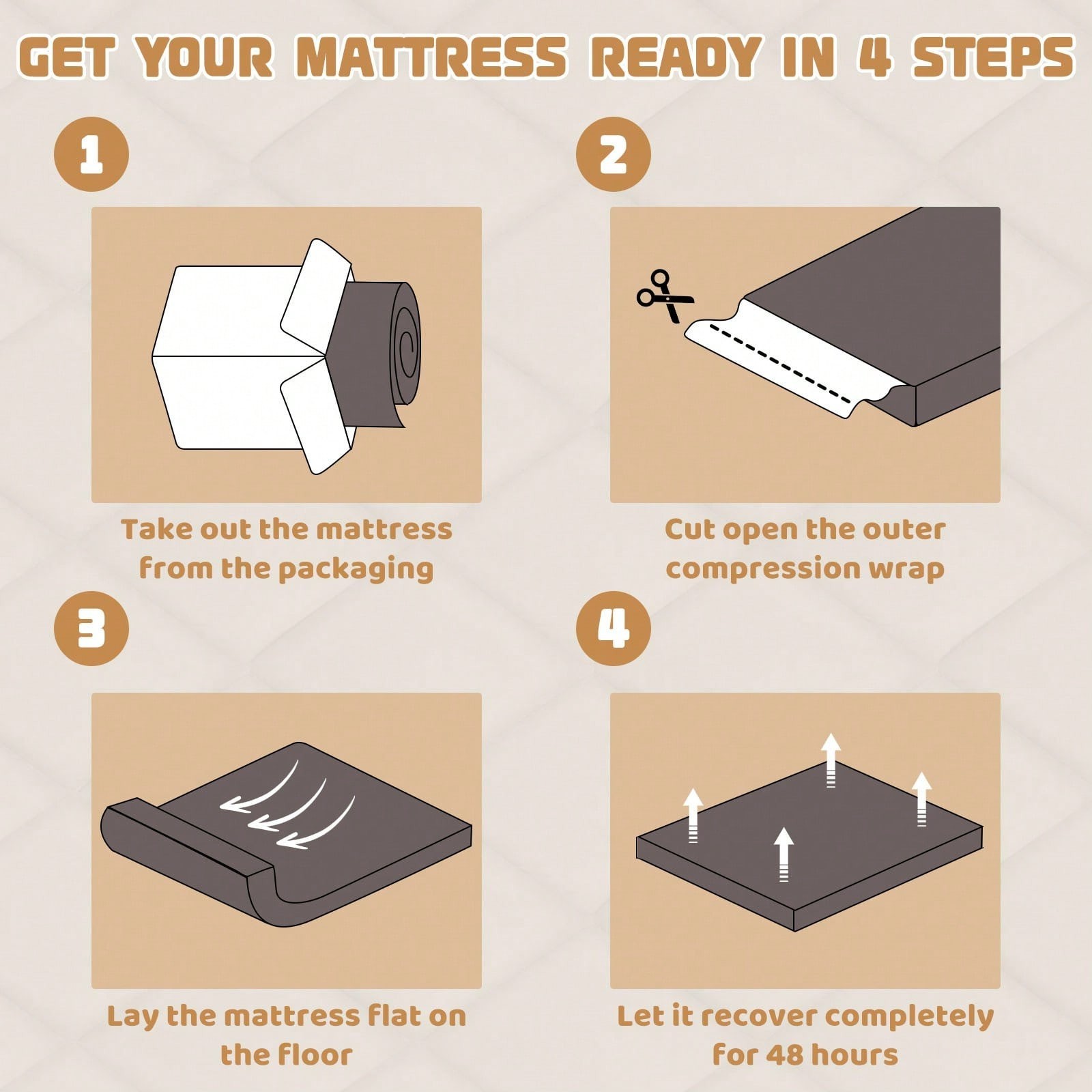 Foldable Japanese Tatami Floor Mattress Queen Size 60×80 Thicken Foam Sleeping