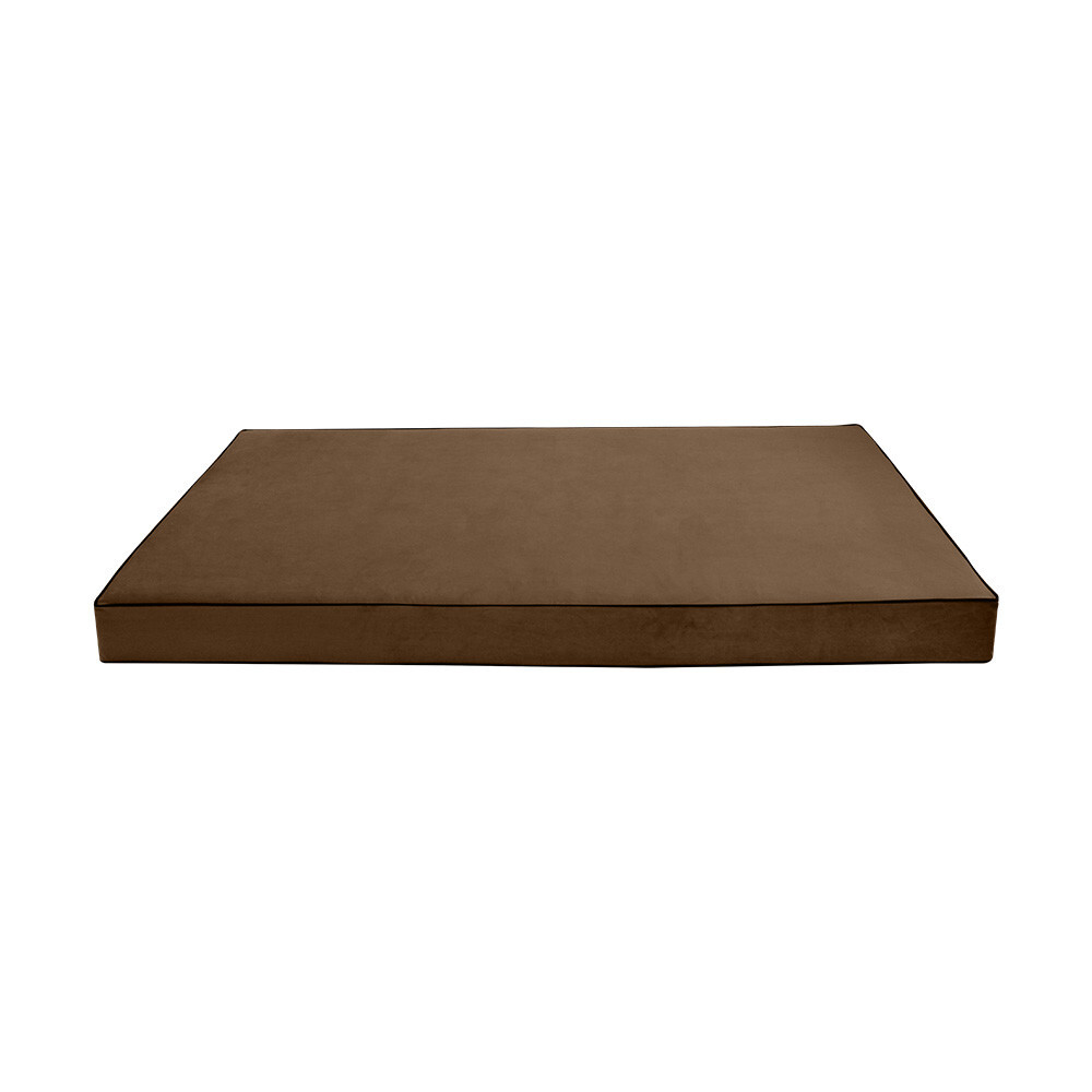 Contrast Pipe 6″ Twin 75x39x6 Velvet Indoor Daybed Mattress |COVER ONLY|-AD308