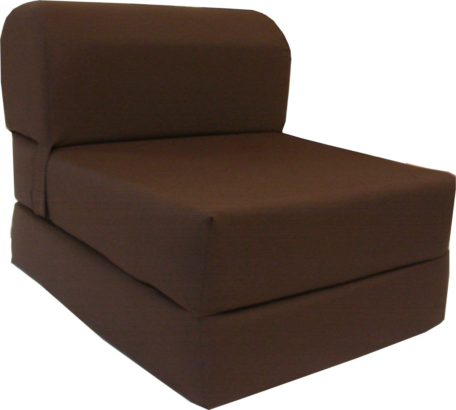 Flip Chair Folding Foam Beds, Portable Studio Sofa Bed, Couch 6x24x70, Brown