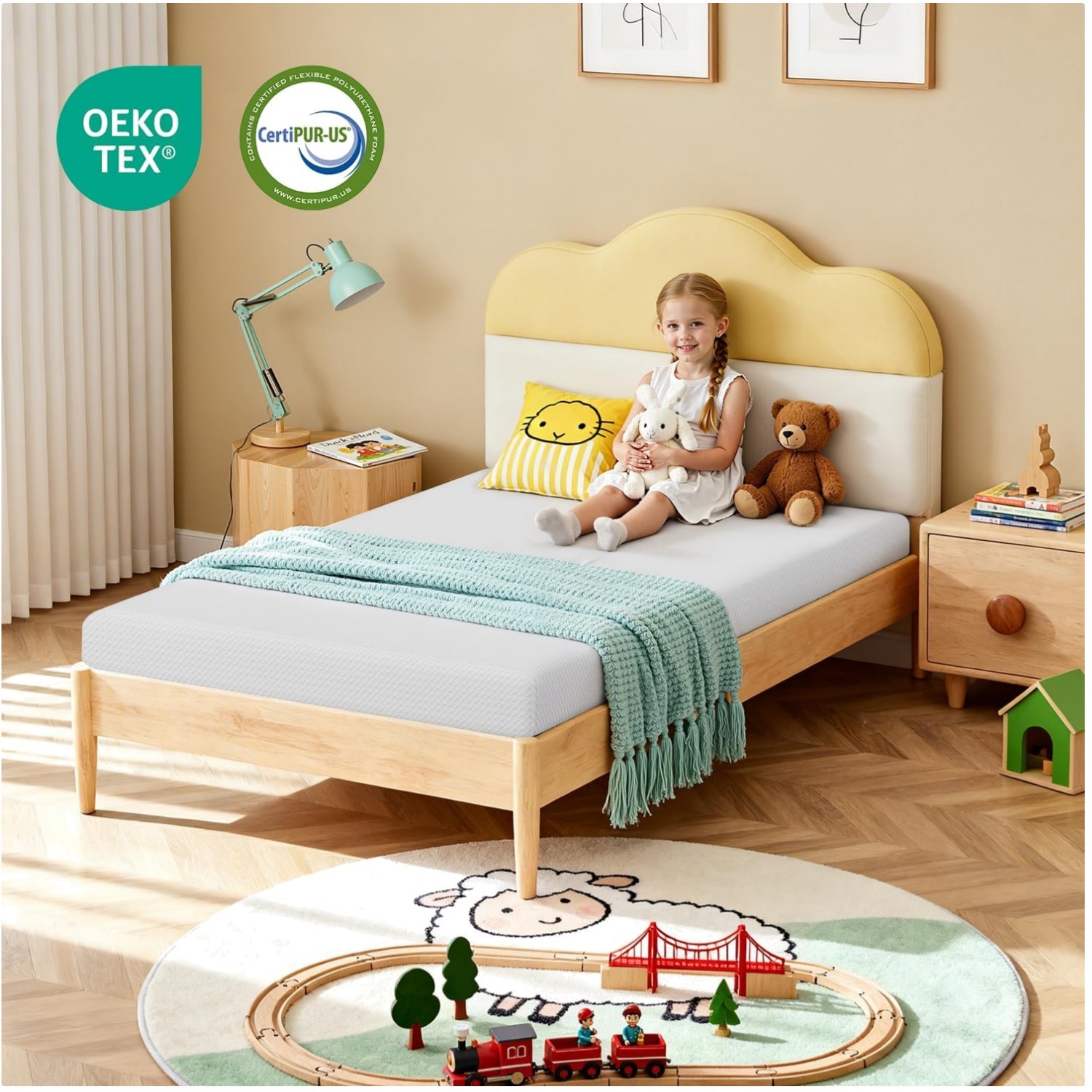 Washable Cover Twin Mattress | Pressure Relief | Cooling Gel