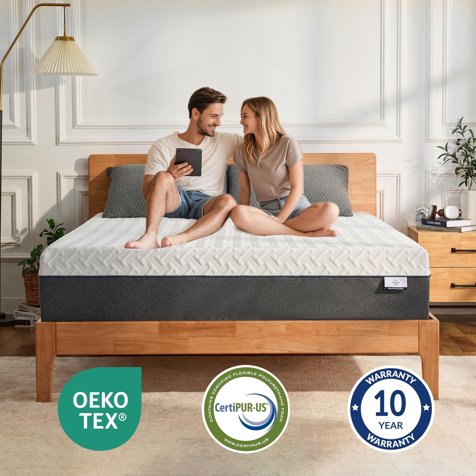 12 Inch Green Tea Memory Foam Mattress, Twin Memory Foam Mattress in a , Infu…