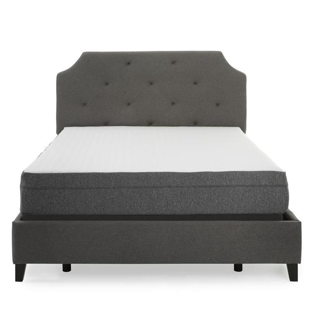 Pemberly Row 8″ Firm Gel Infused Queen Memory Foam Mattress in White