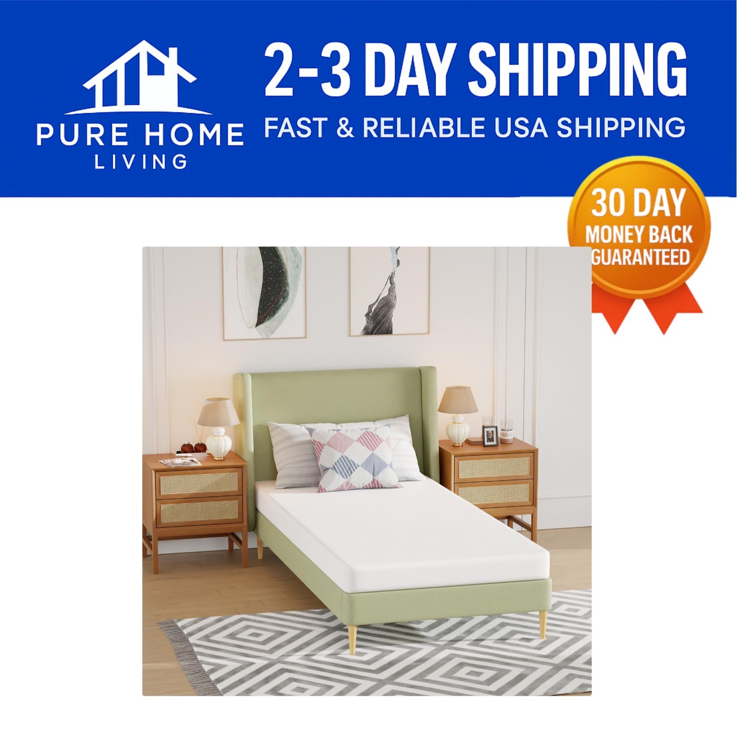 Pressure Relief Twin XL Gel Memory Foam Mattress – Easy Setup & CertiPUR Quality