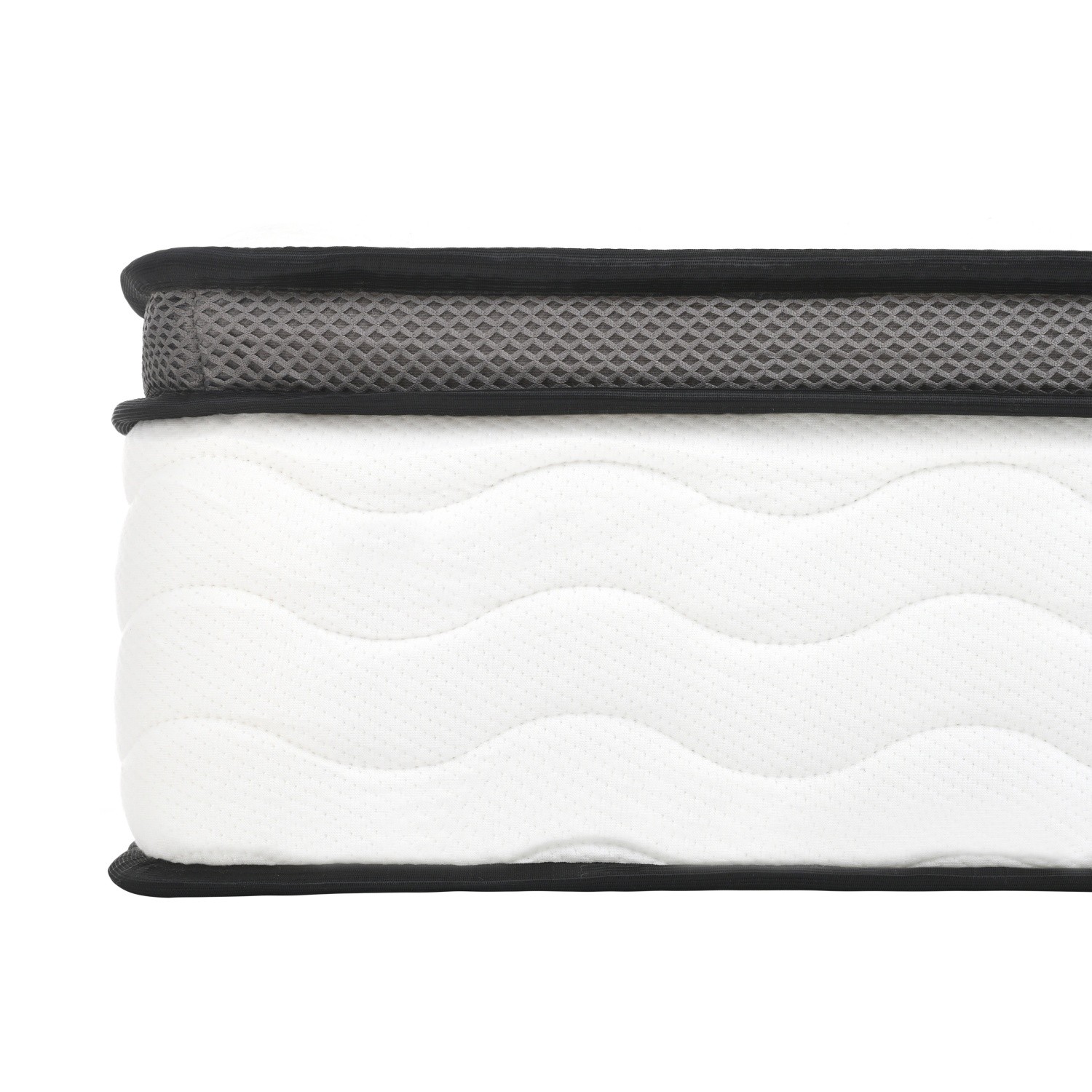 12 Inch Full/Queen Mattress Medium Soft Hybrid w/ Memory Foam & Pocket Springs