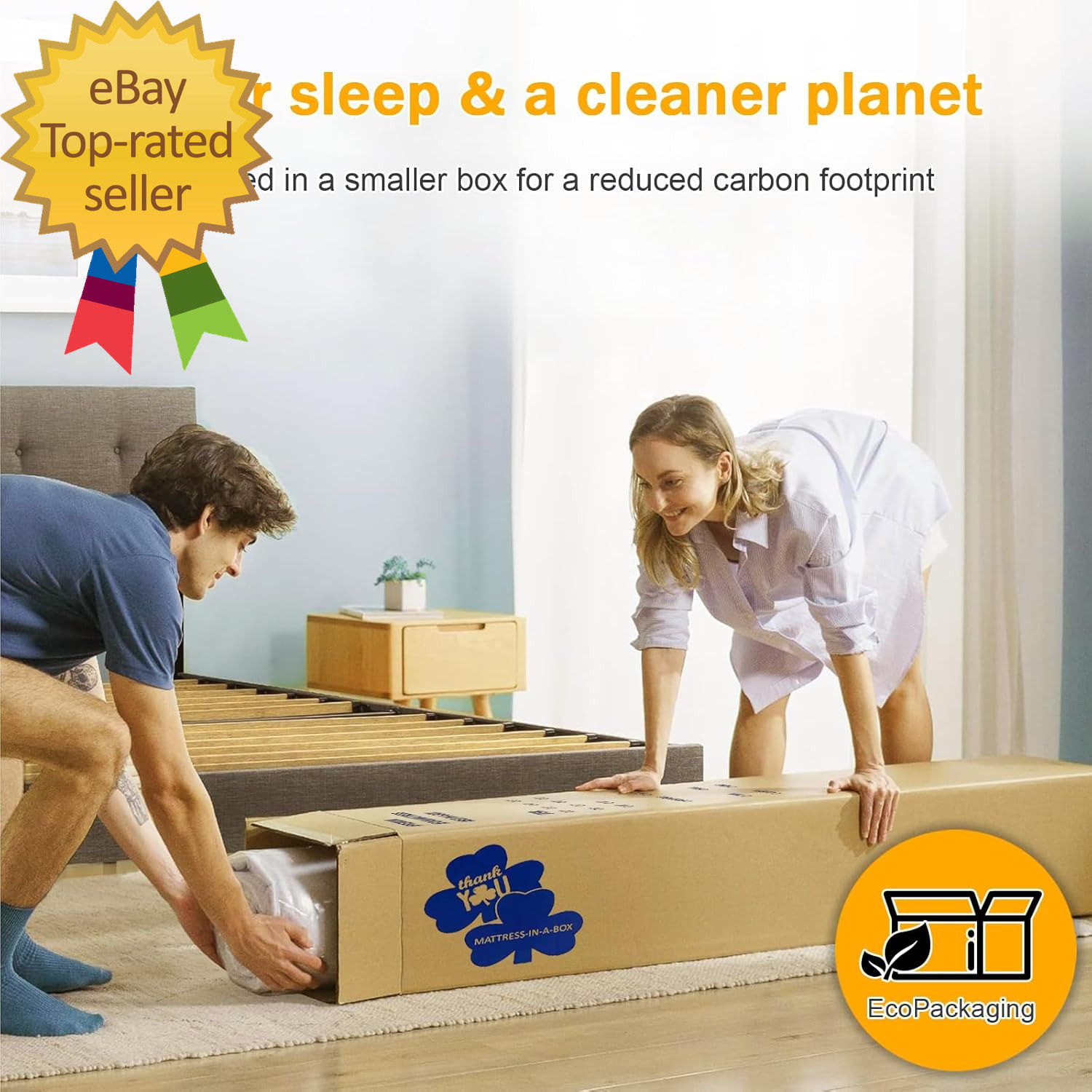 Twin Size Mattress Gel Memory Foam Bed Mattress in a Box Medium Firm