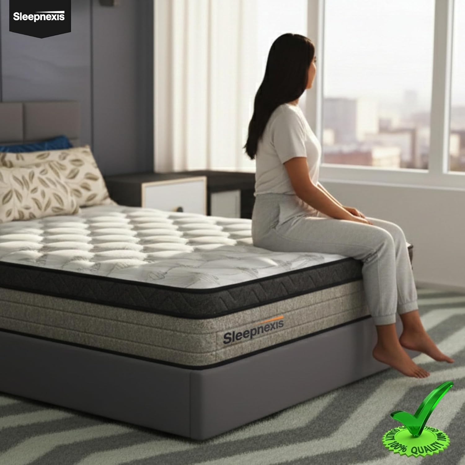 Sleepnexis 10″/12″ Hybrid Mattress Gel Memory Foam Pocket Spring CertiPUR-US