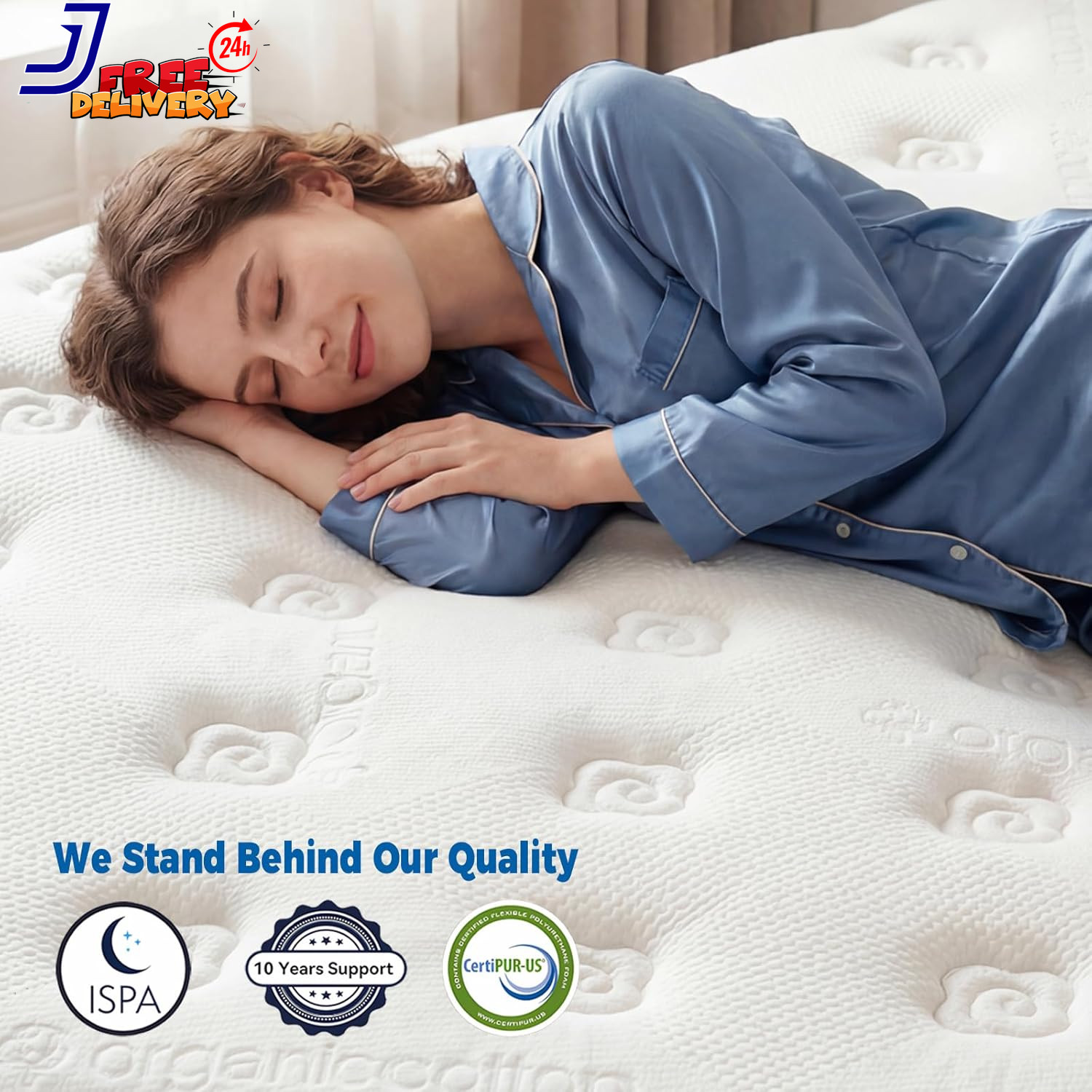 12″ King Size Hybrid Mattress in a Box Medium Firm Cool & Supportive Sleep