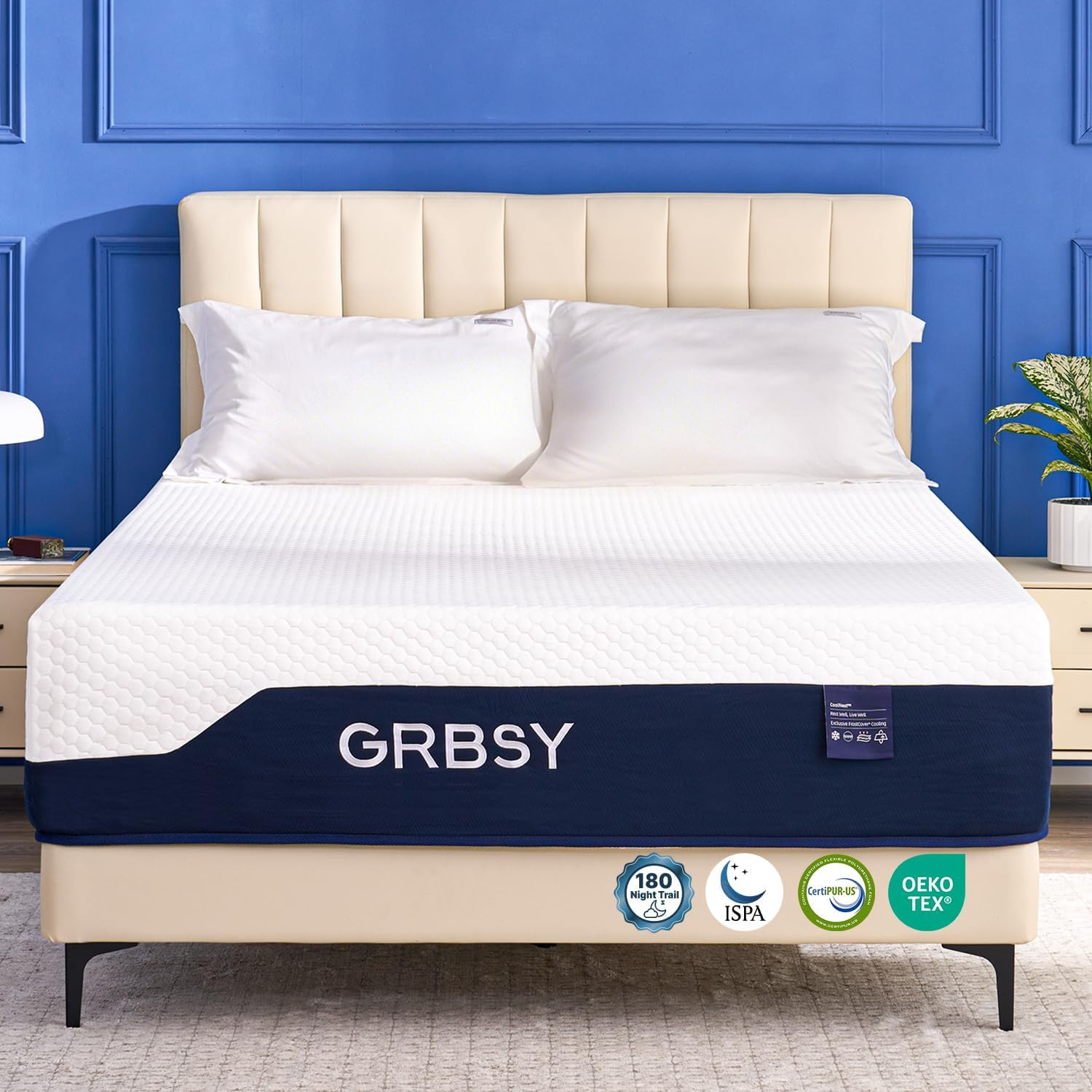 12 Inch Twin Mattress Firm – [Upgraded] Cooling Gel Memory Foam Mattress with Wa