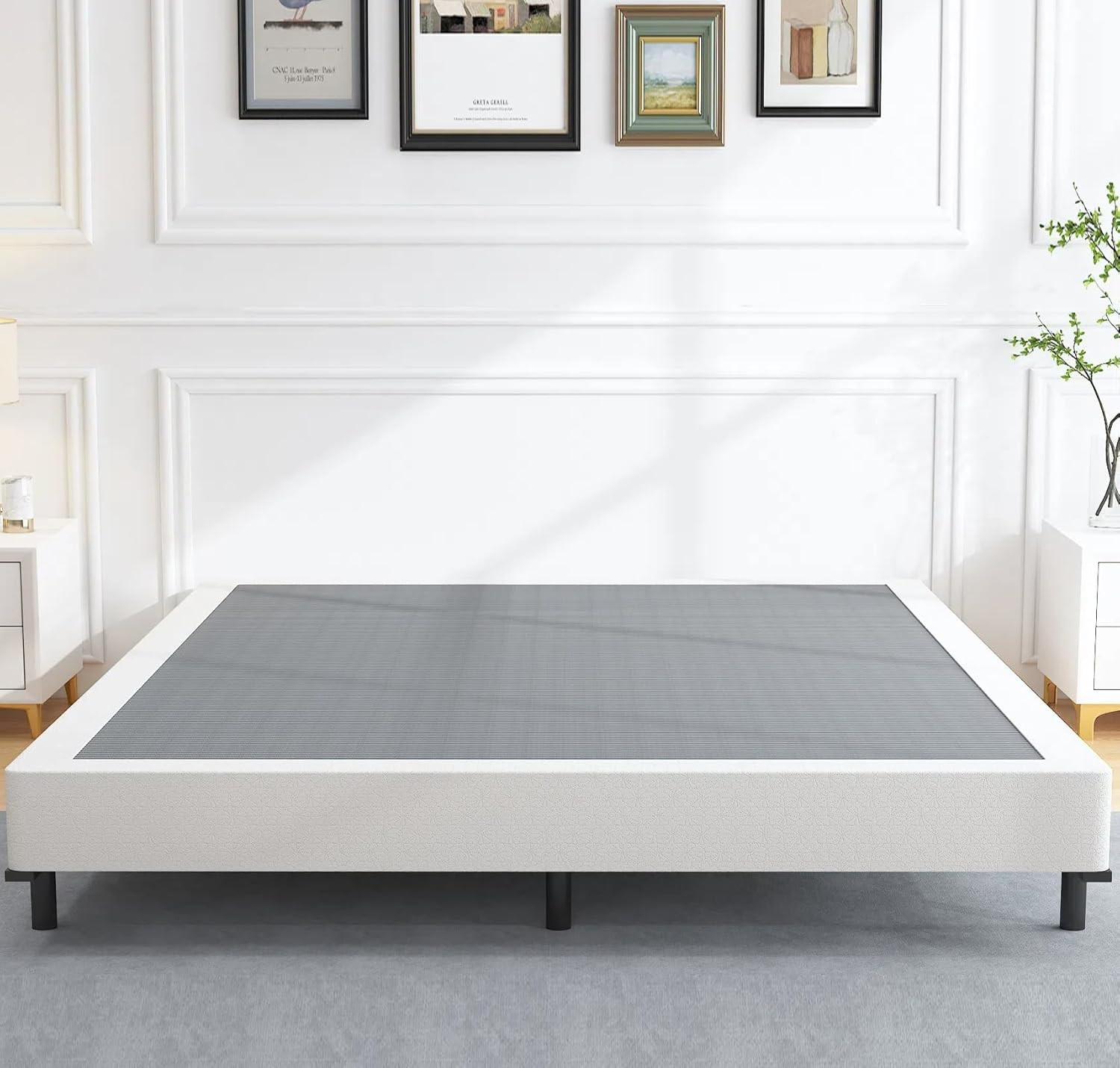6 Inch Full Box Spring and Cover Set, Box Springs Full Size, Heavy Duty Mattress