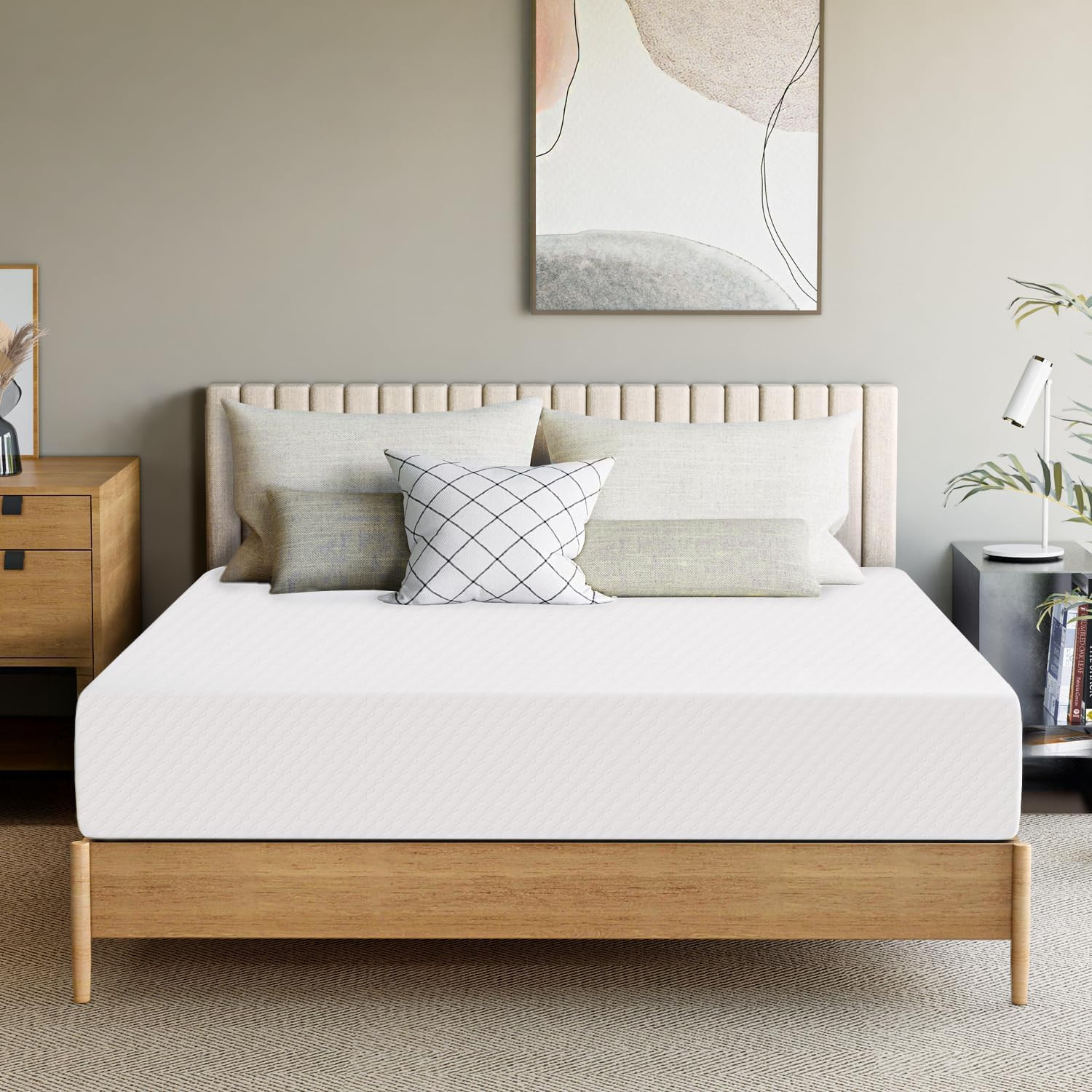 8 Inch Queen Cooling Gel Memory Foam Mattress for Cool Sleep Medium Feel Certipu