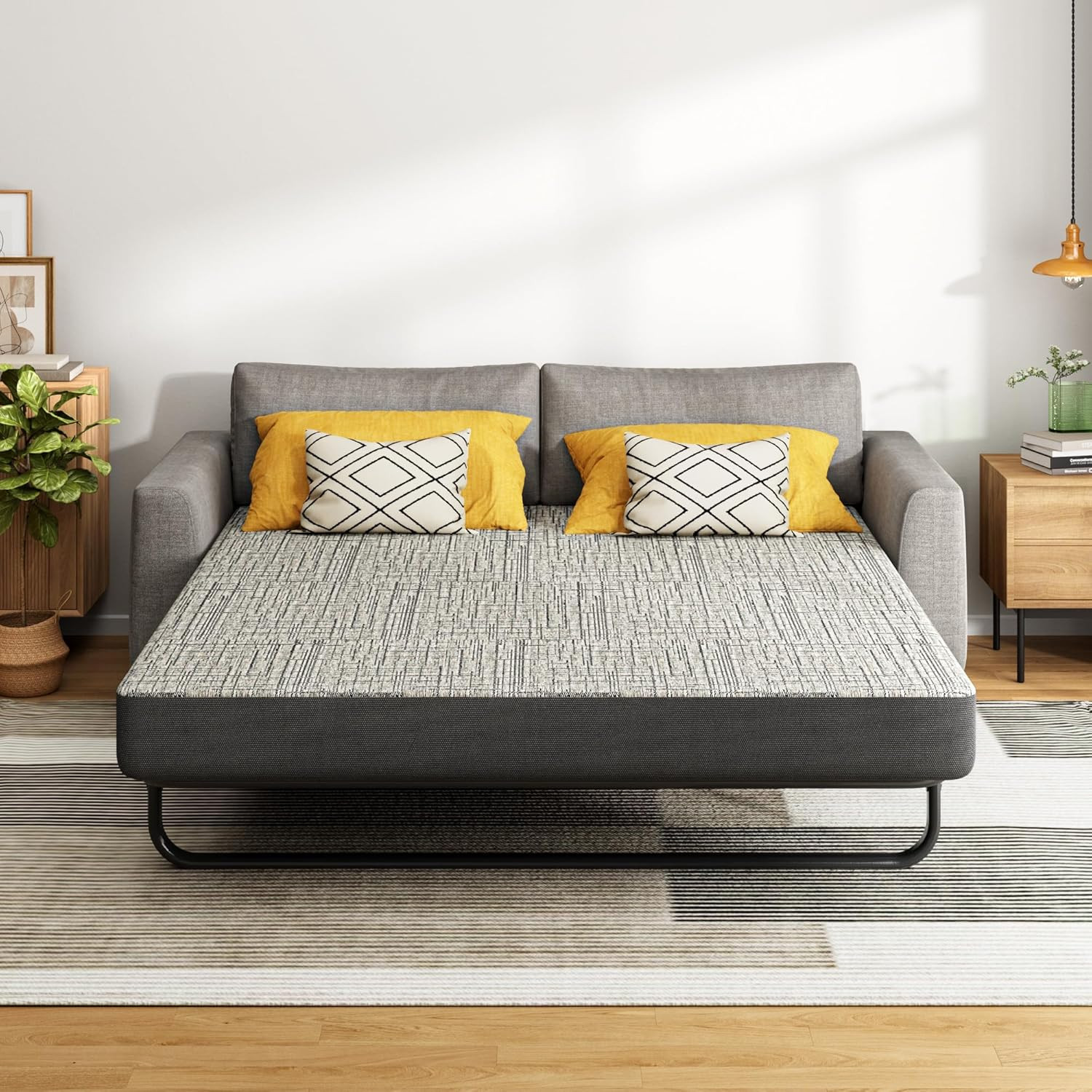 Full Size Sofa Bed Mattress 4 Inch, Memory Foam Mattress for Sleeper Sofas/Pull