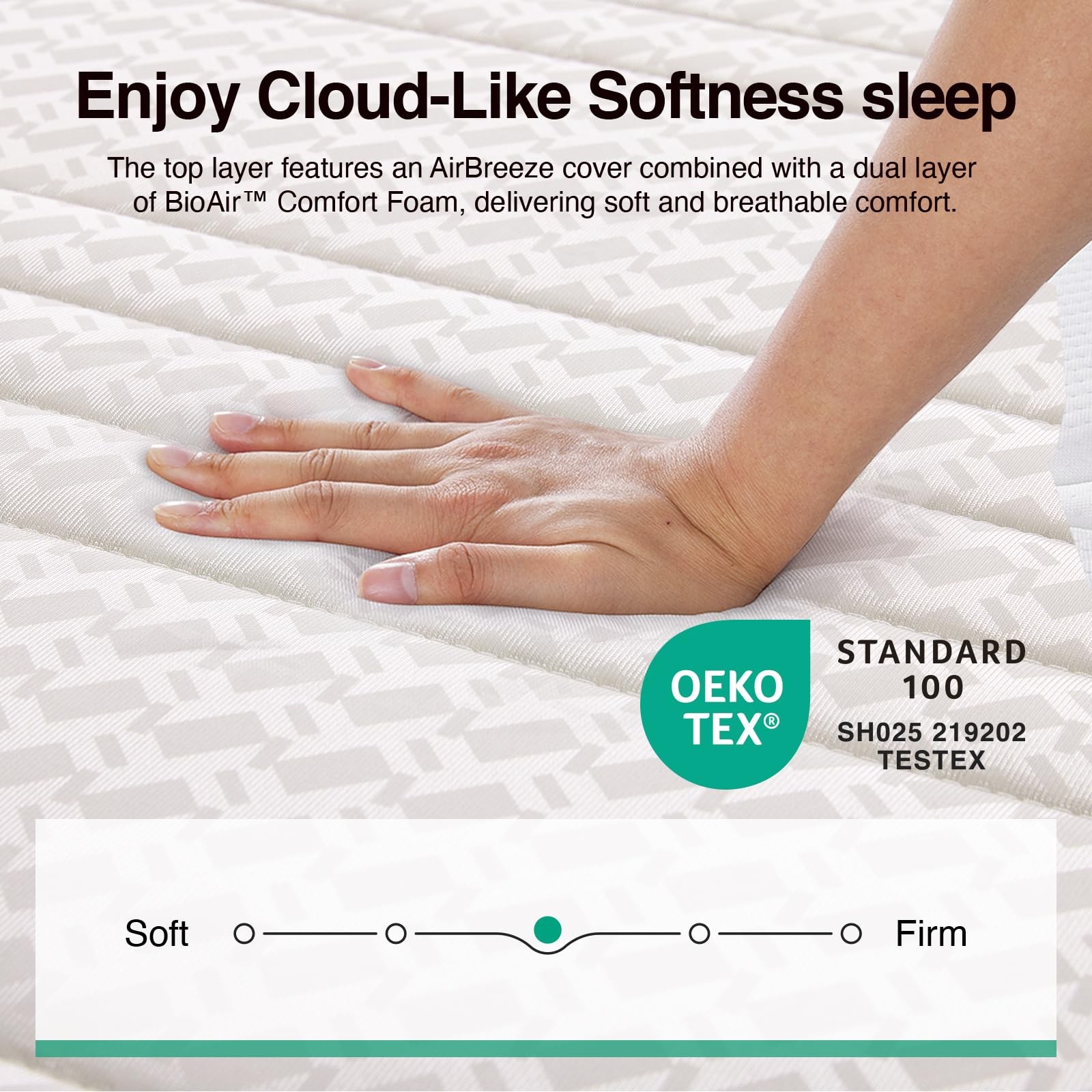 Twin Mattress, 6 Inch Twin Size Mattresses in a Box with Smarts™ Coil for Pre…