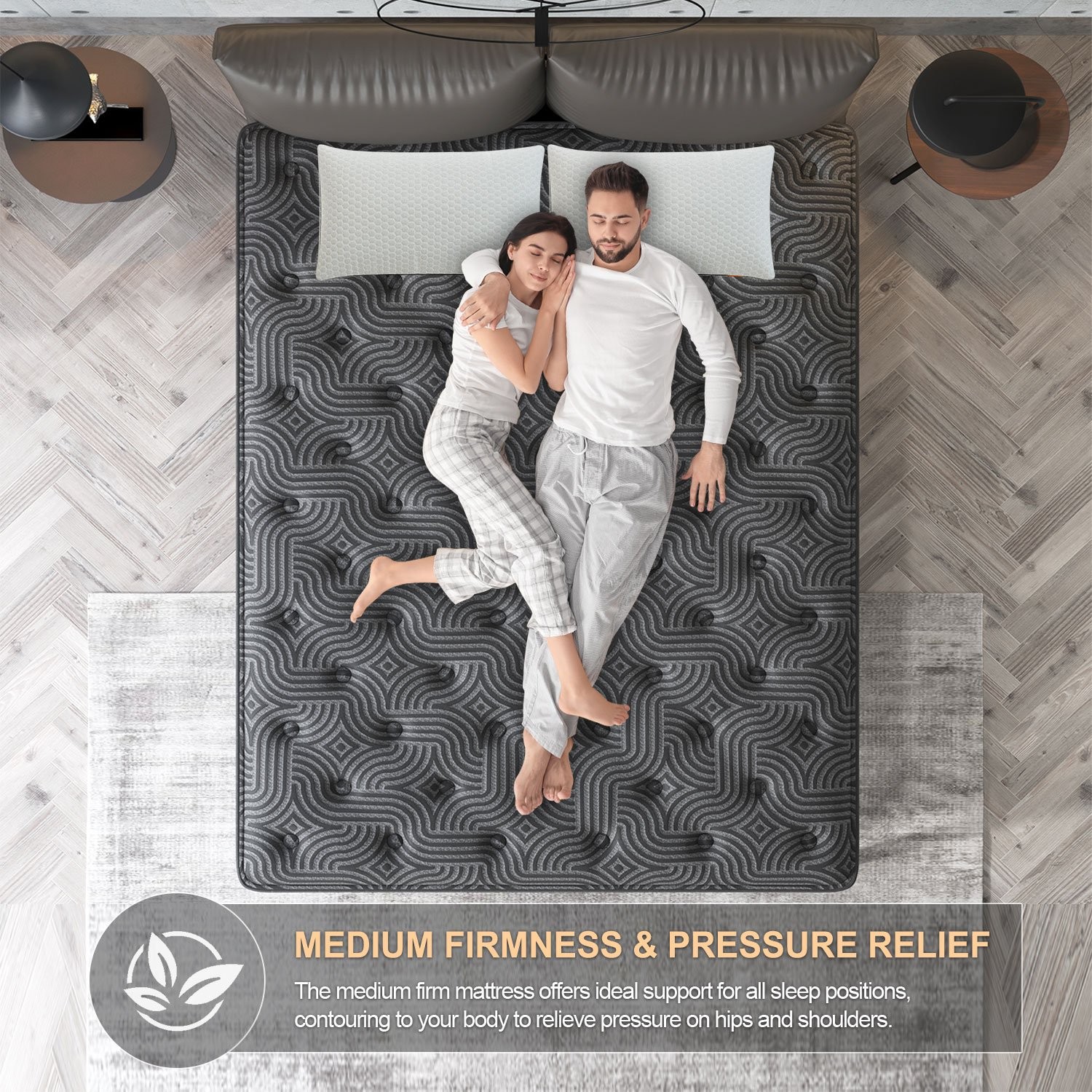 9″12″ Twin Full Queen King Size Mattress in a Box Hybrid Spring Memory Foam