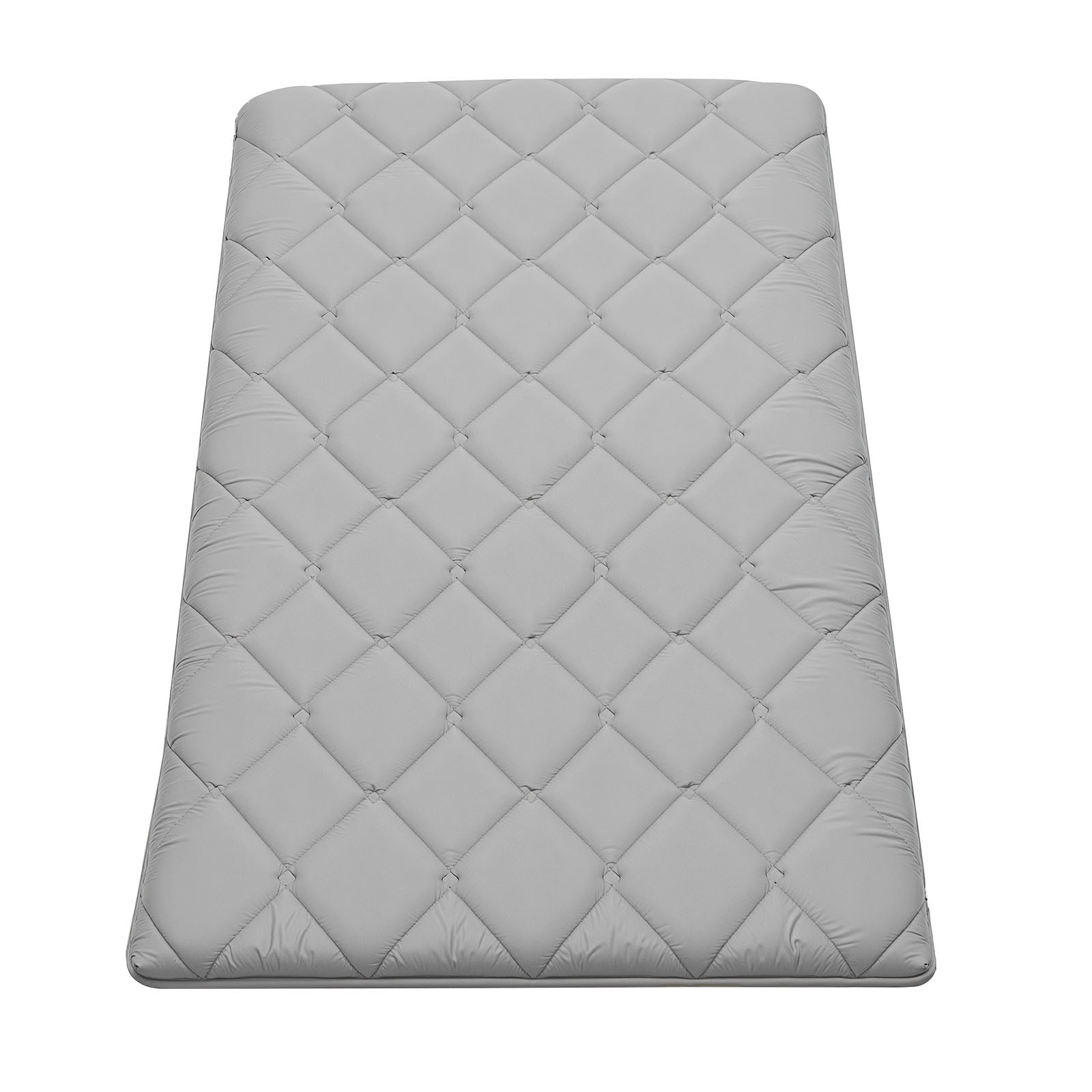 VEVOR Japanese Tatami Mattress Twin Foldable Futon Mat with Storage Bag Gray