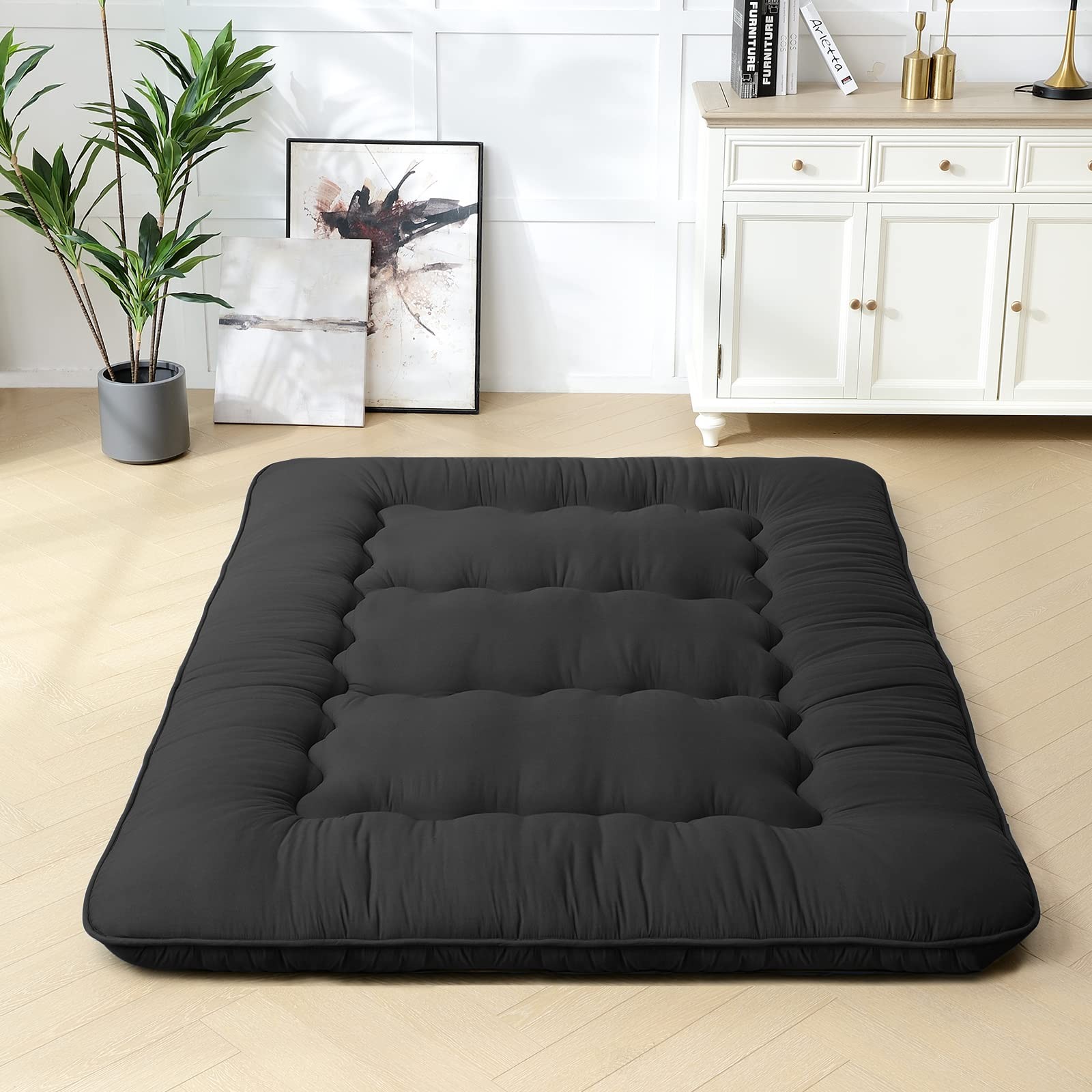 Futon Mattress – Thicken Sleeping Mat for Floor, Folding Mat for Adults & , Q…