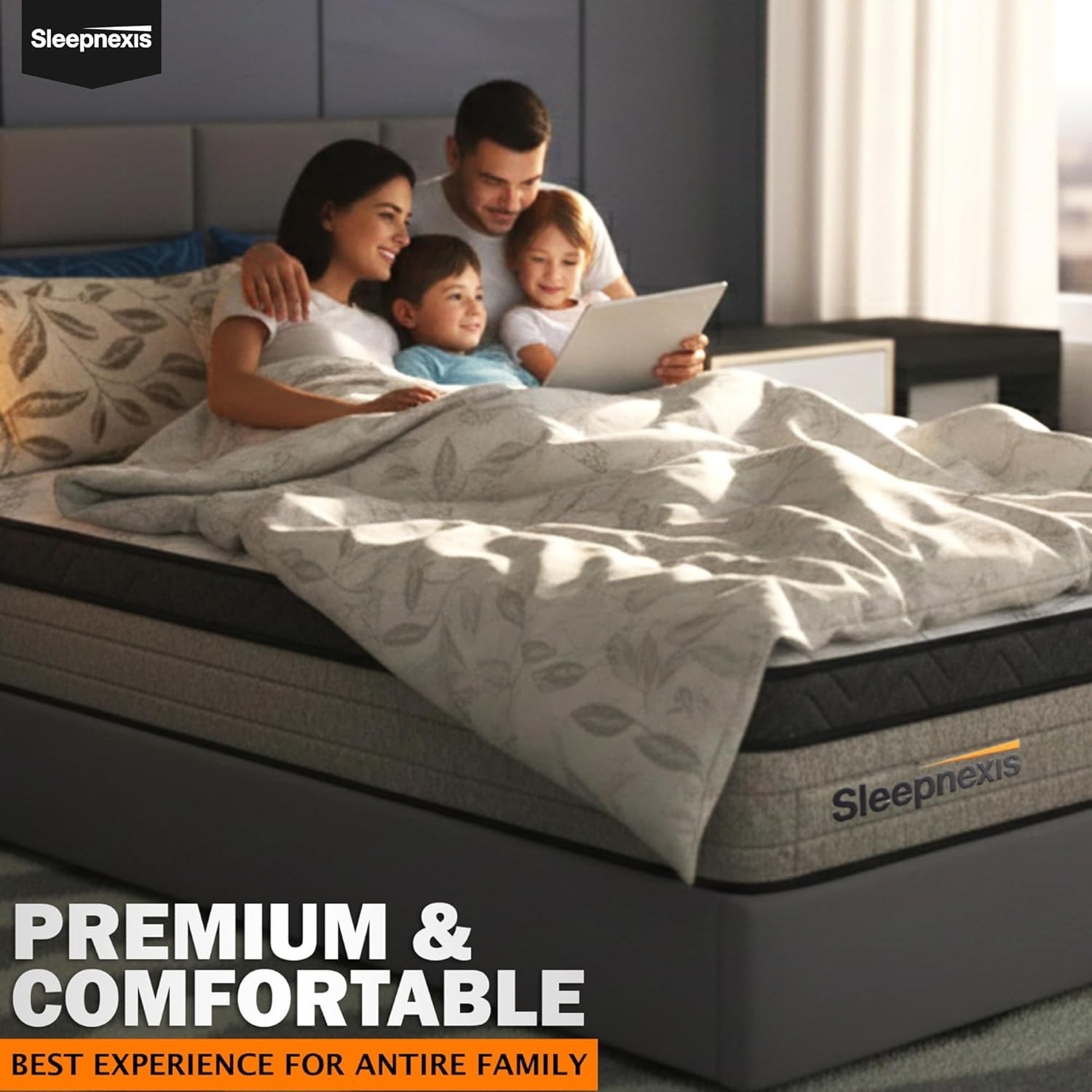 Sleepnexis 10″/12″ Hybrid Mattress Gel Memory Foam Pocket Spring CertiPUR-US