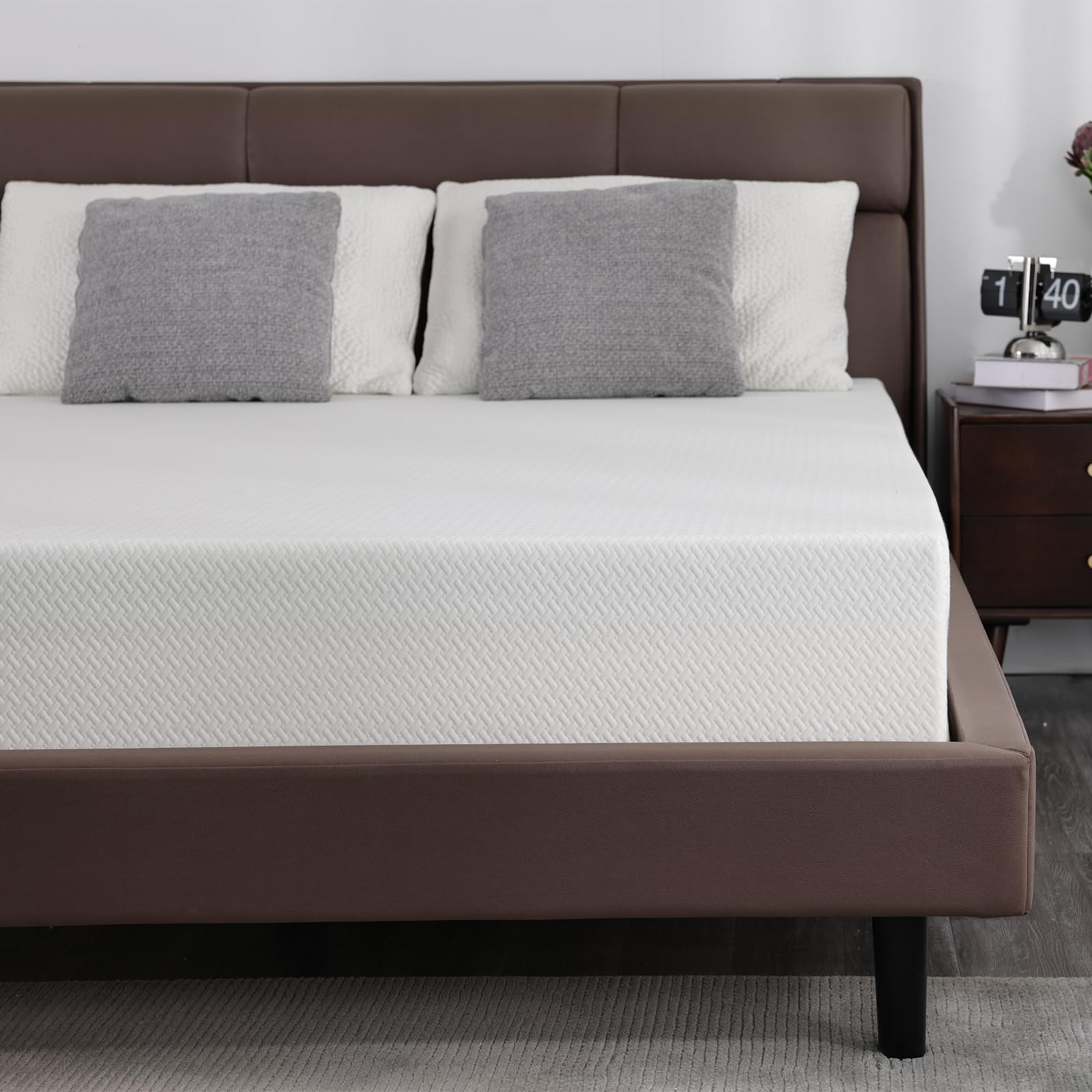King Size Memory Foam Mattress 8 Inch with Updated Tencel Cover,Premier Cool …