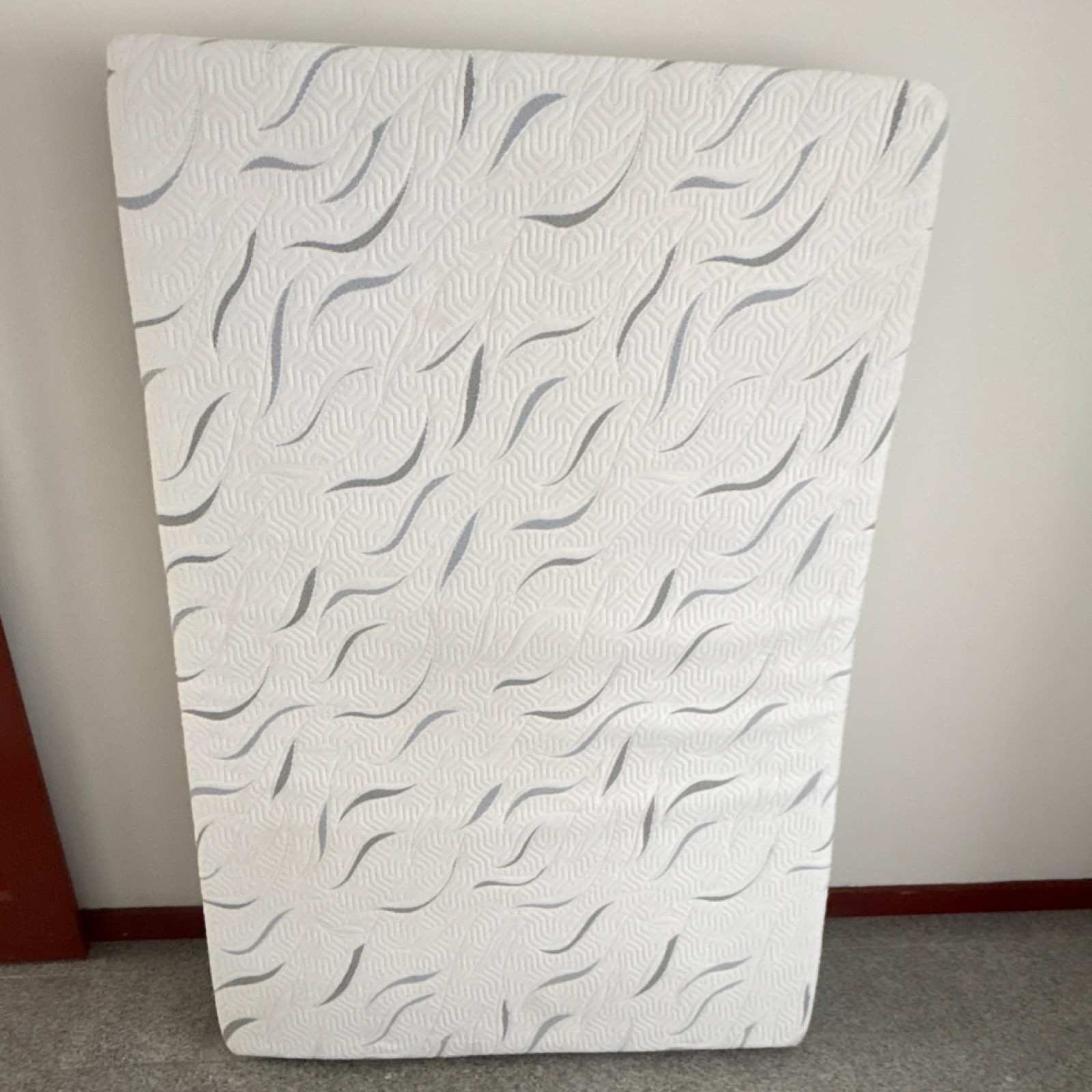 Slumber Solutions Memory Foam Wrapped Coil Mattress White Gray Polyester Cover