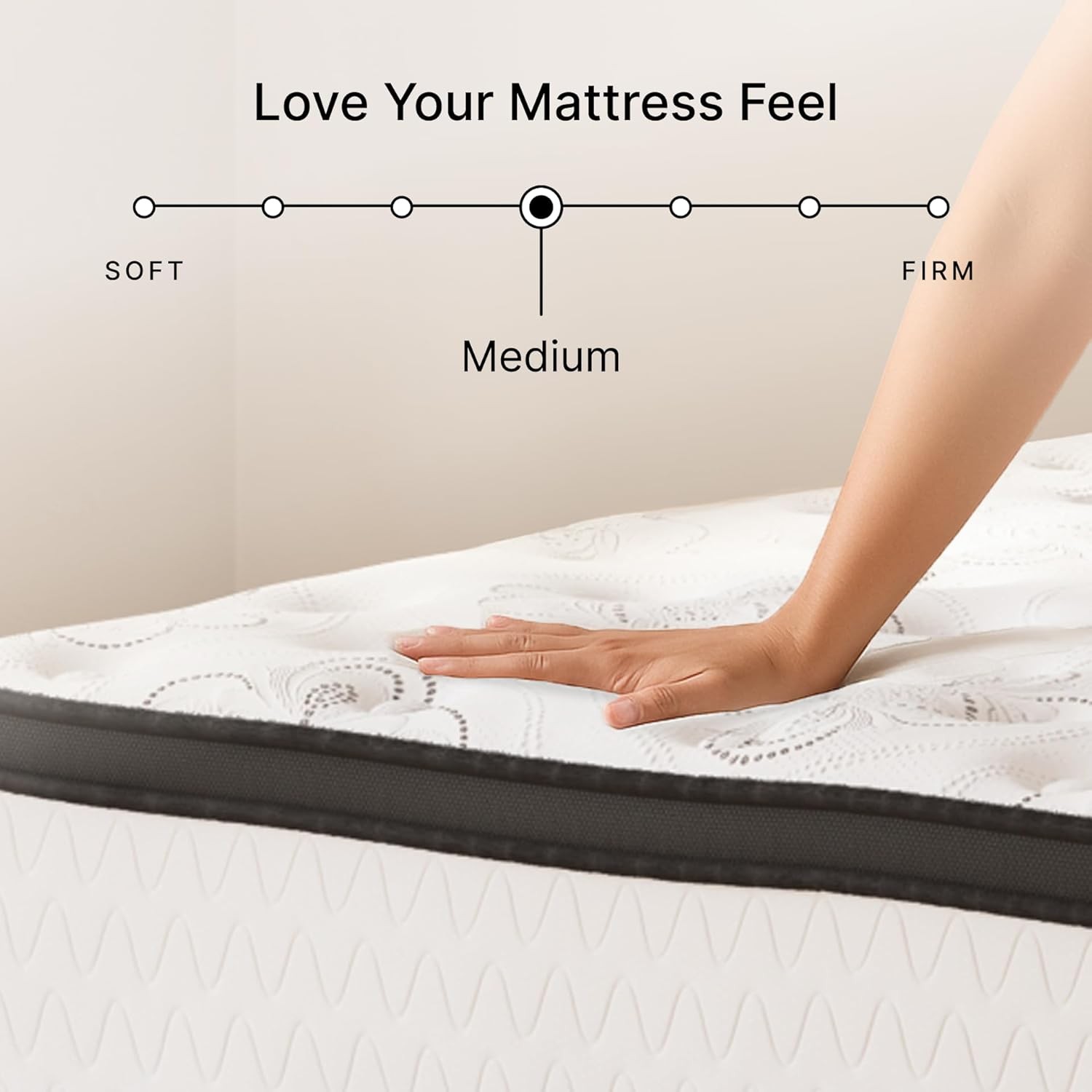 Ashley Chime 12 Inch California King Hybrid Mattress
