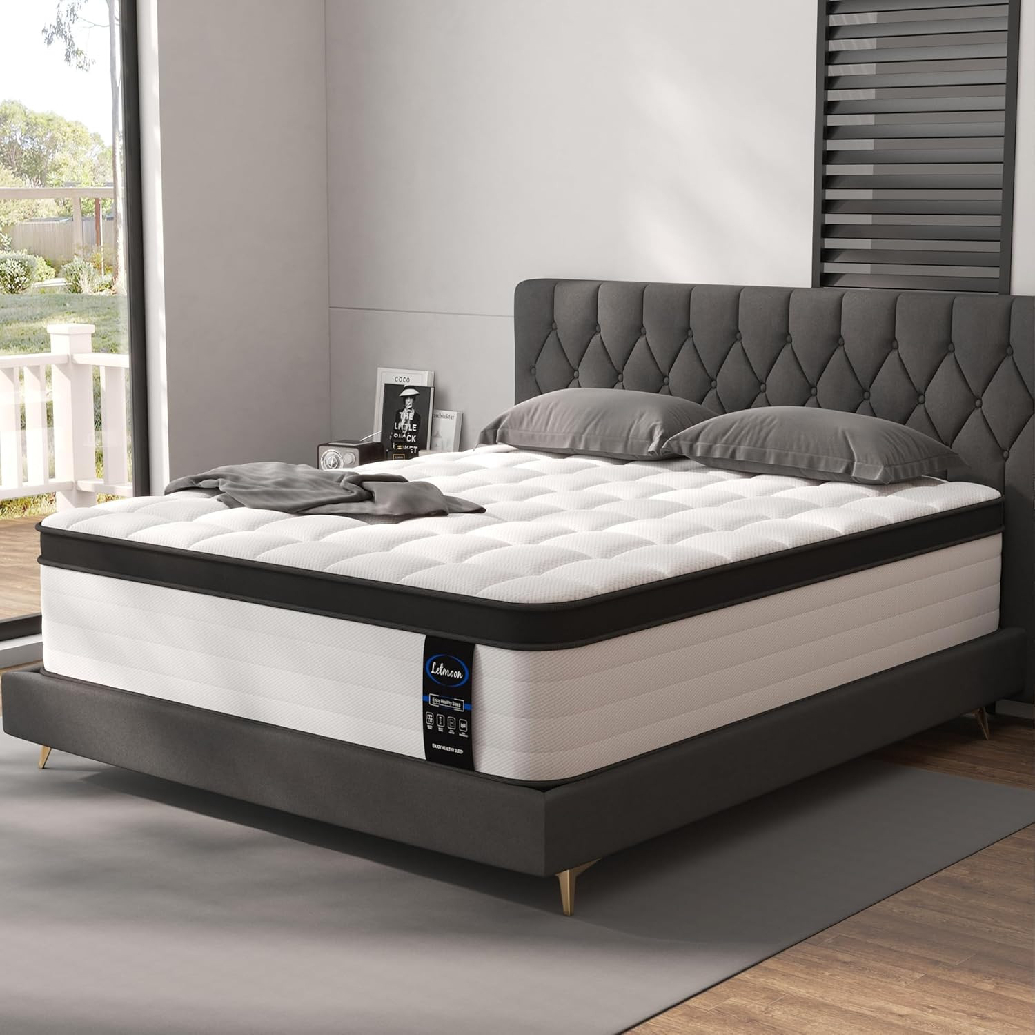 14″ Hybrid Queen Mattress – Ultra Thick Foam & Pocket Spring for Ultimate Comfor