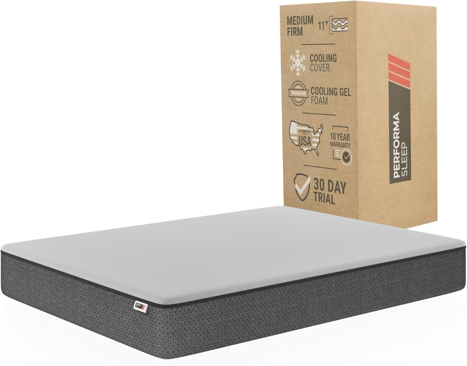 11″ Essential Memory Foam Mattress – Medium-Firm, Cooling Comfort & Support