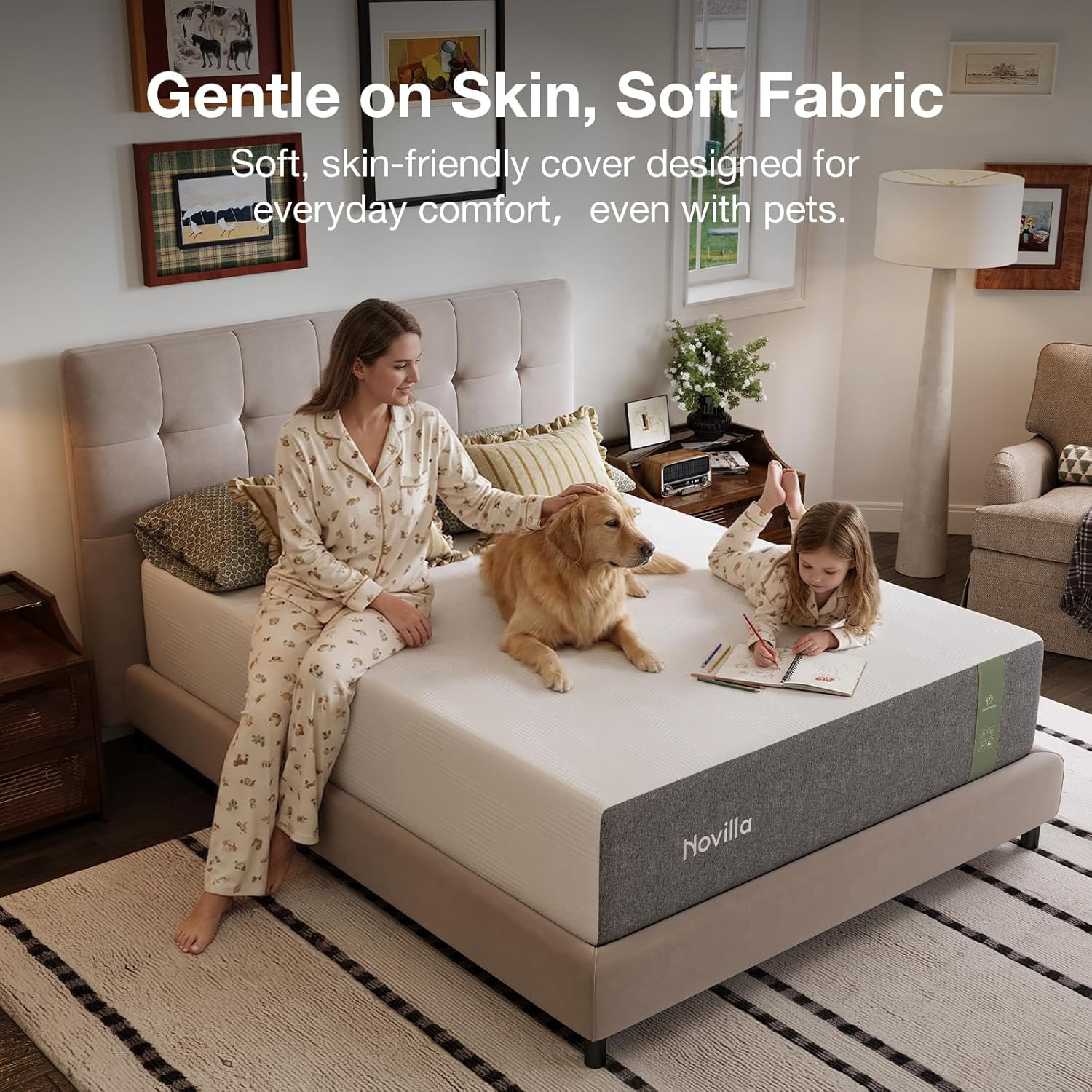 10 Inch Full Size Mattress, Mattress in a Box with Nanogel Memory Foam for Cool