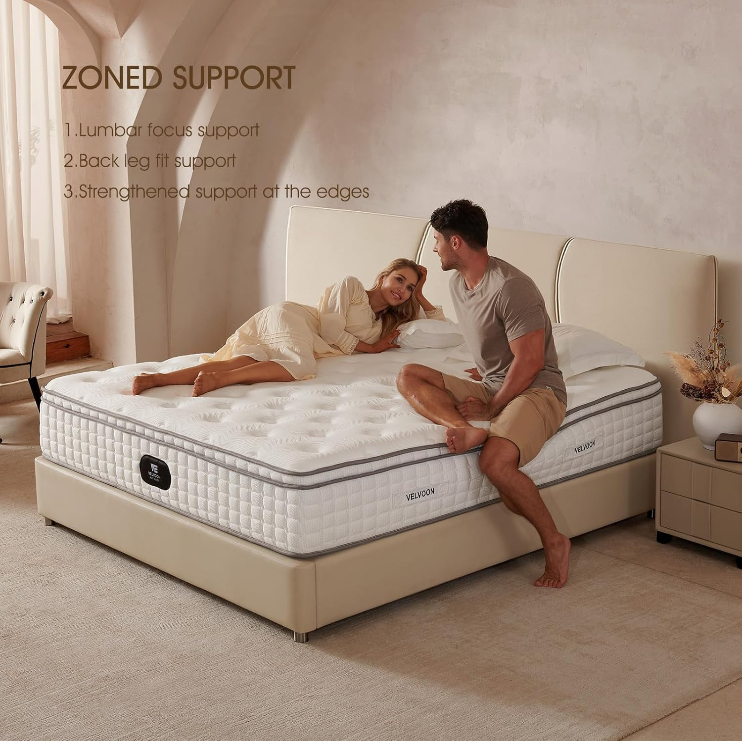 Queen Mattress,12 Inch Cooling Gel Memory Foam Mattress,Cool Sleep,Pressure Reli