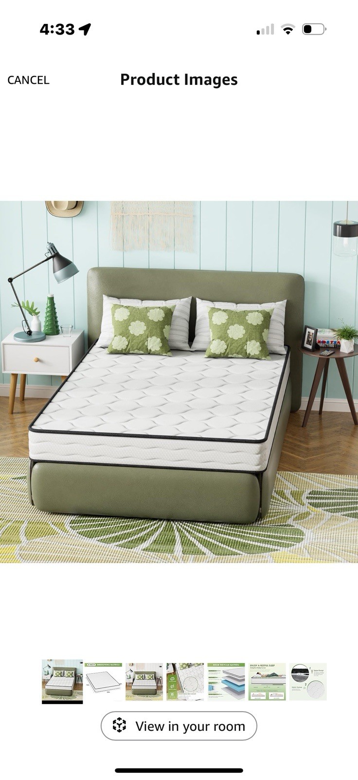 8 Inch Mattress Medium Firm Spring Mattress Cool Sleep Pressure Relief Full S…