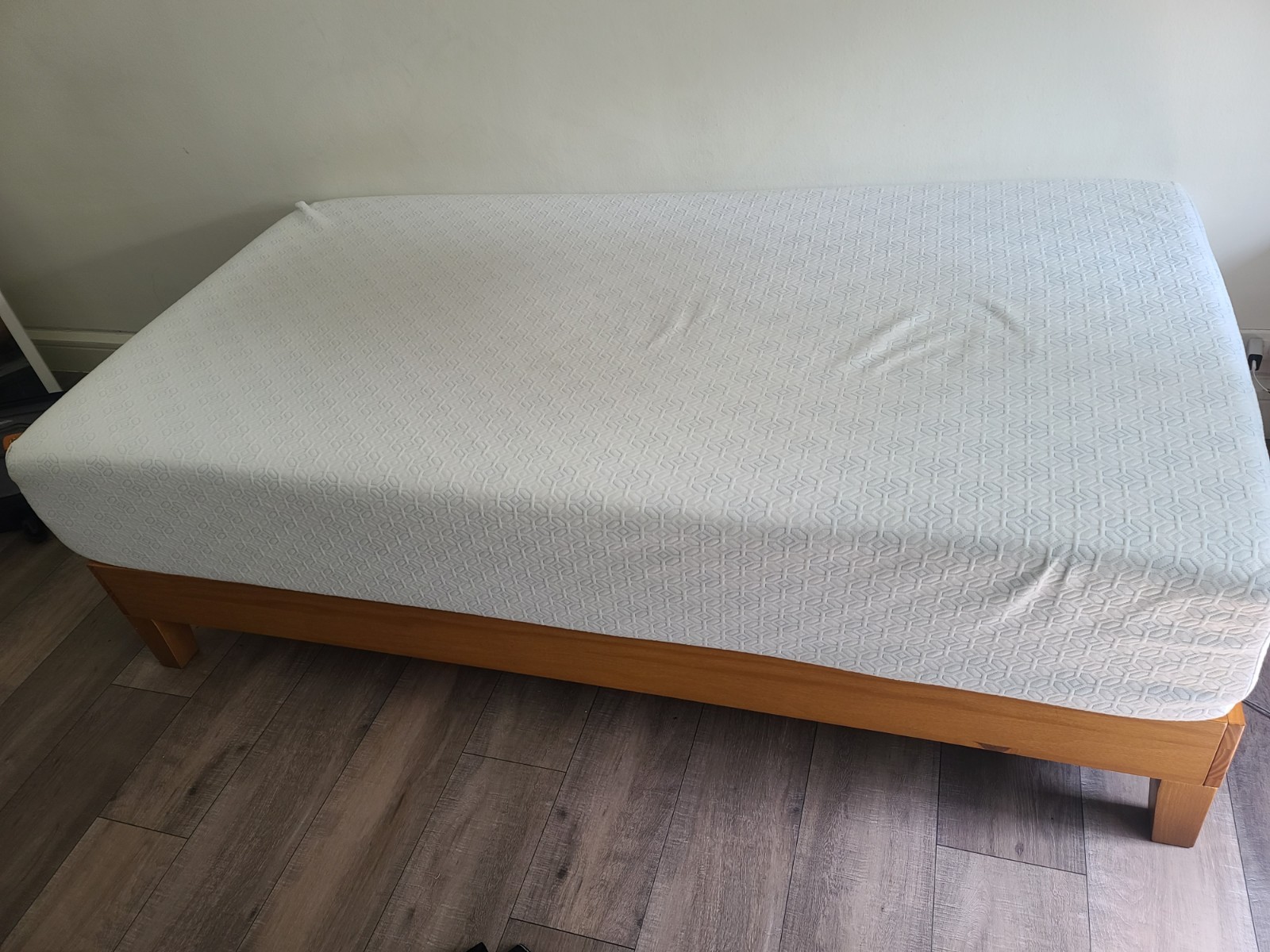 Wayfair Sleep™ 12″ Medium Gel Memory Foam Mattress – Wooden bed frame separate