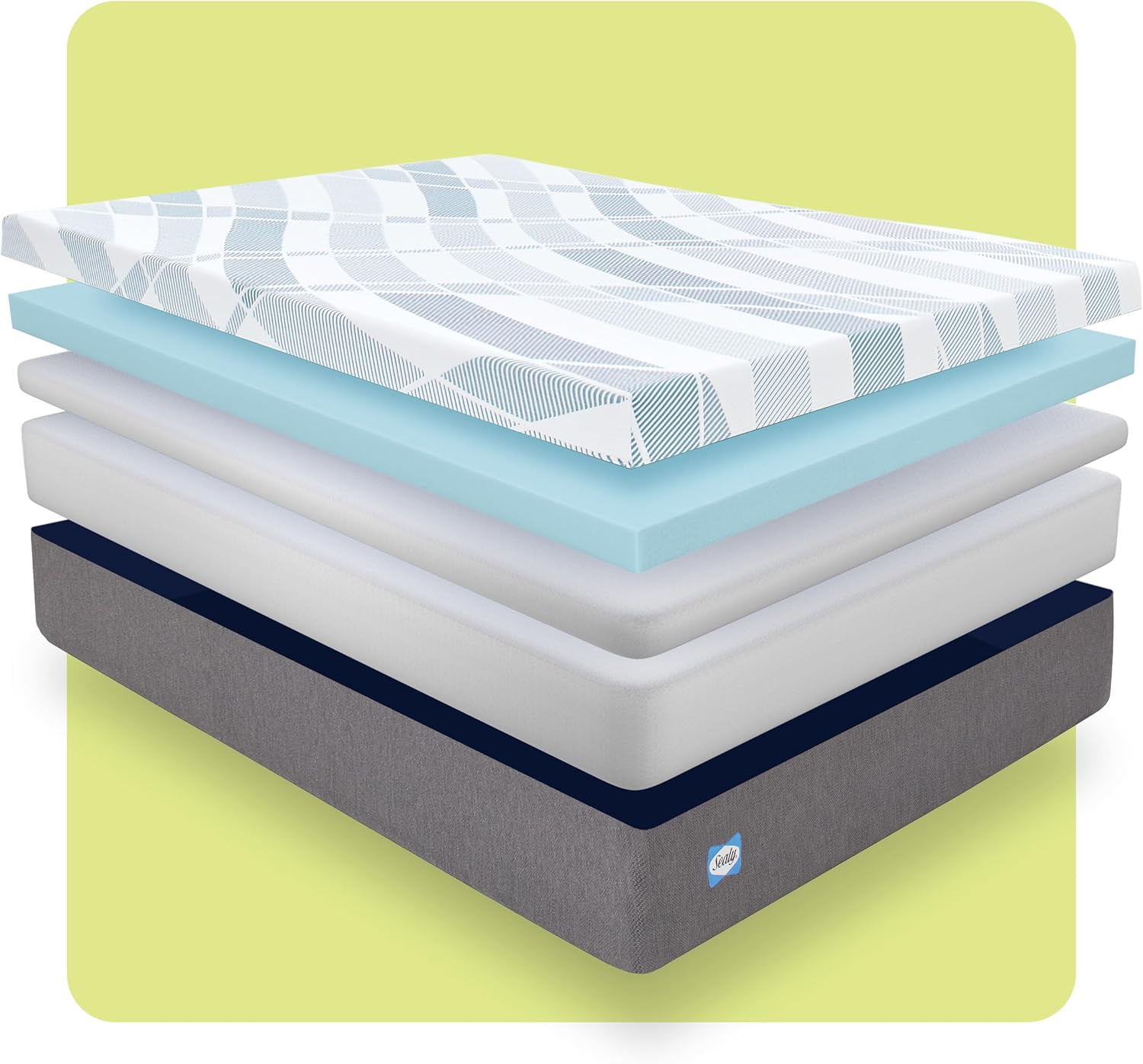 Dreamlife 14” Foam Mattress-In-A-Box, Queen, comfort Gel Memory Foam, support Tr