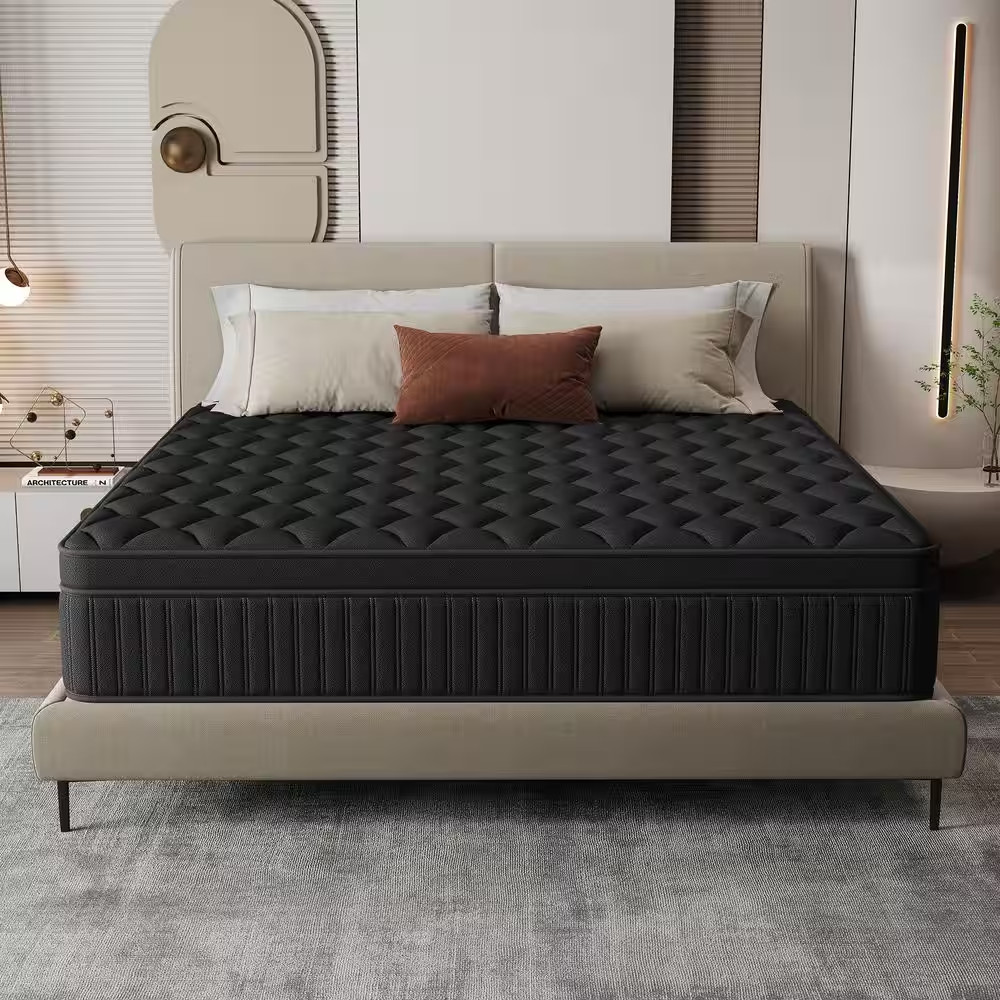 Comfort Queen Medium Memory Foam Hybrid 14 In. Bed-In-A-Box Mattress