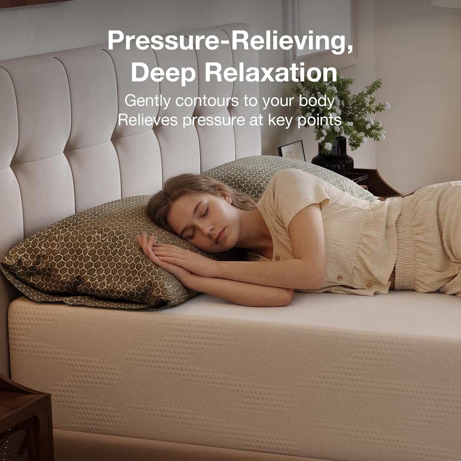10 Inch Full Size Mattress, Mattress in a Box with Nanogel Memory Foam for Cool