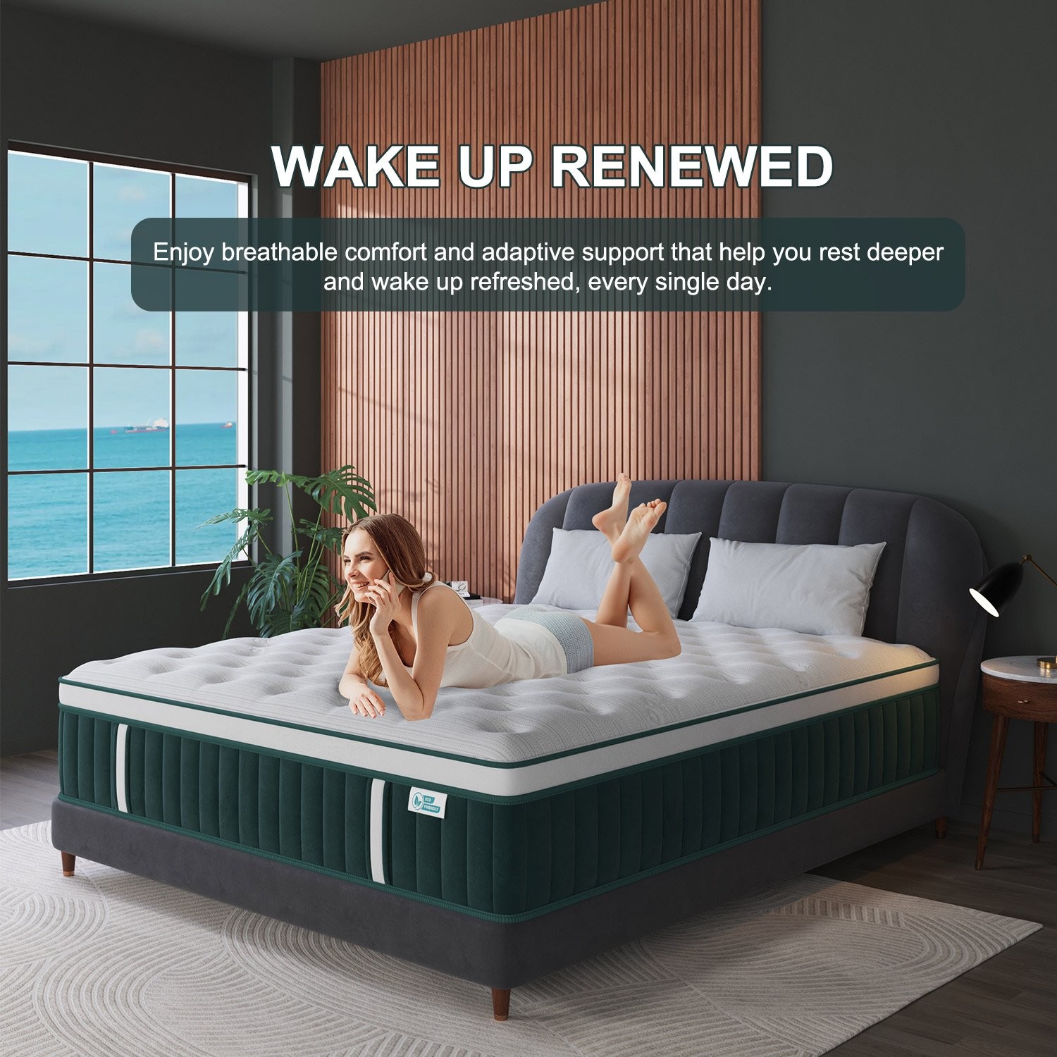 12/14Inch Hybrid Mattress Twin Full Queen King Bed Size Memory Foam – Ergonomic