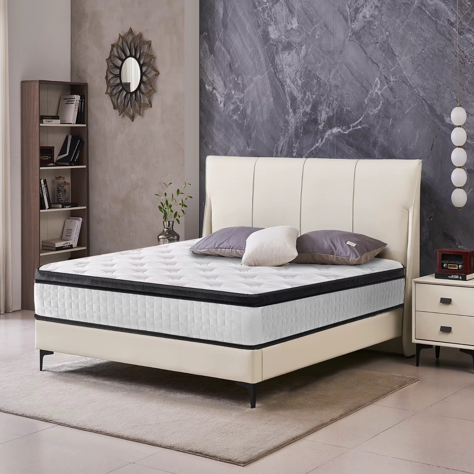 12-Inch Twin XL Hybrid Mattress – Breathable Cool Cover, CertiPUR-US Memory Foam
