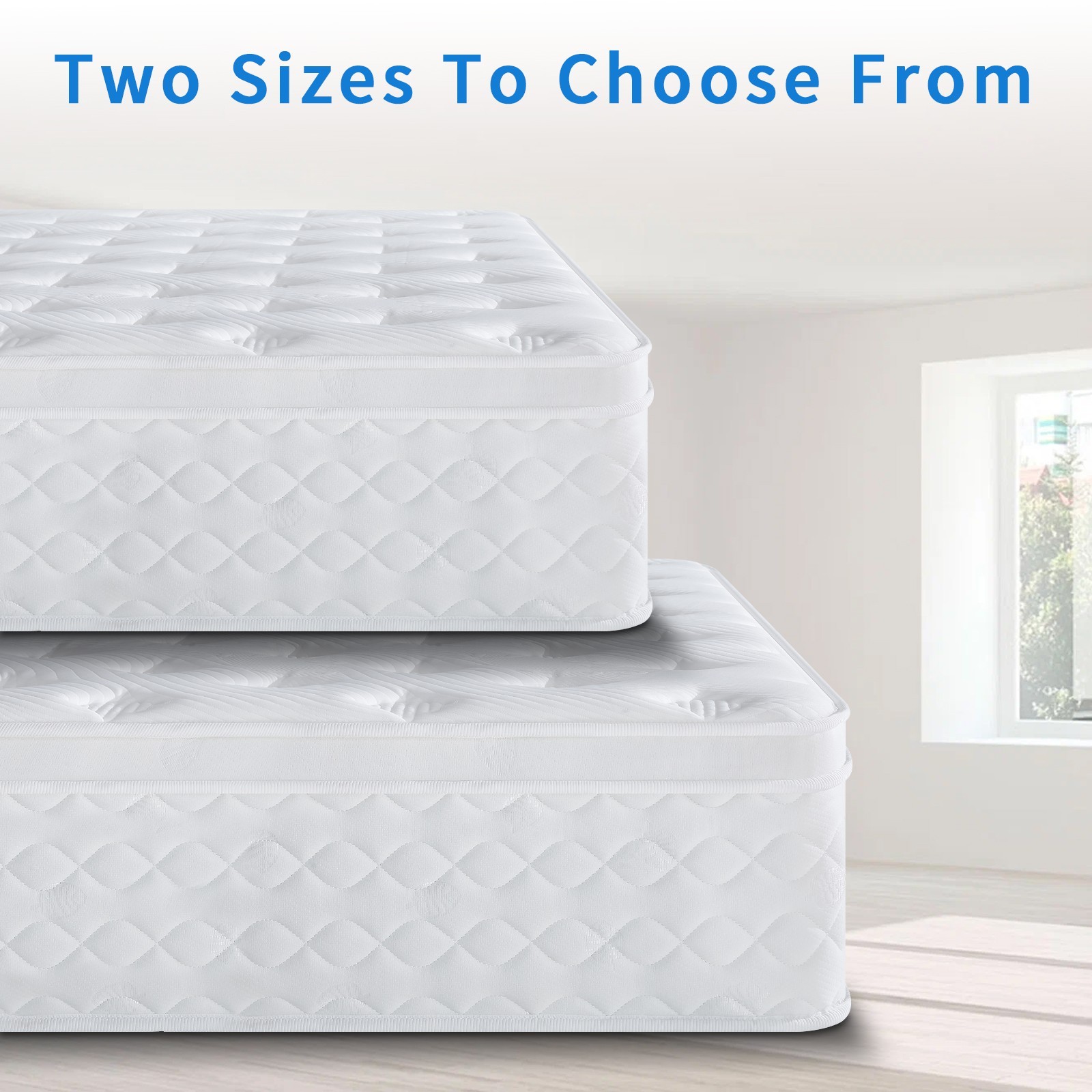 10″12″ Gel Memory Foam Spring Hybrid Mattress Twin Full Queen King Size In A Box
