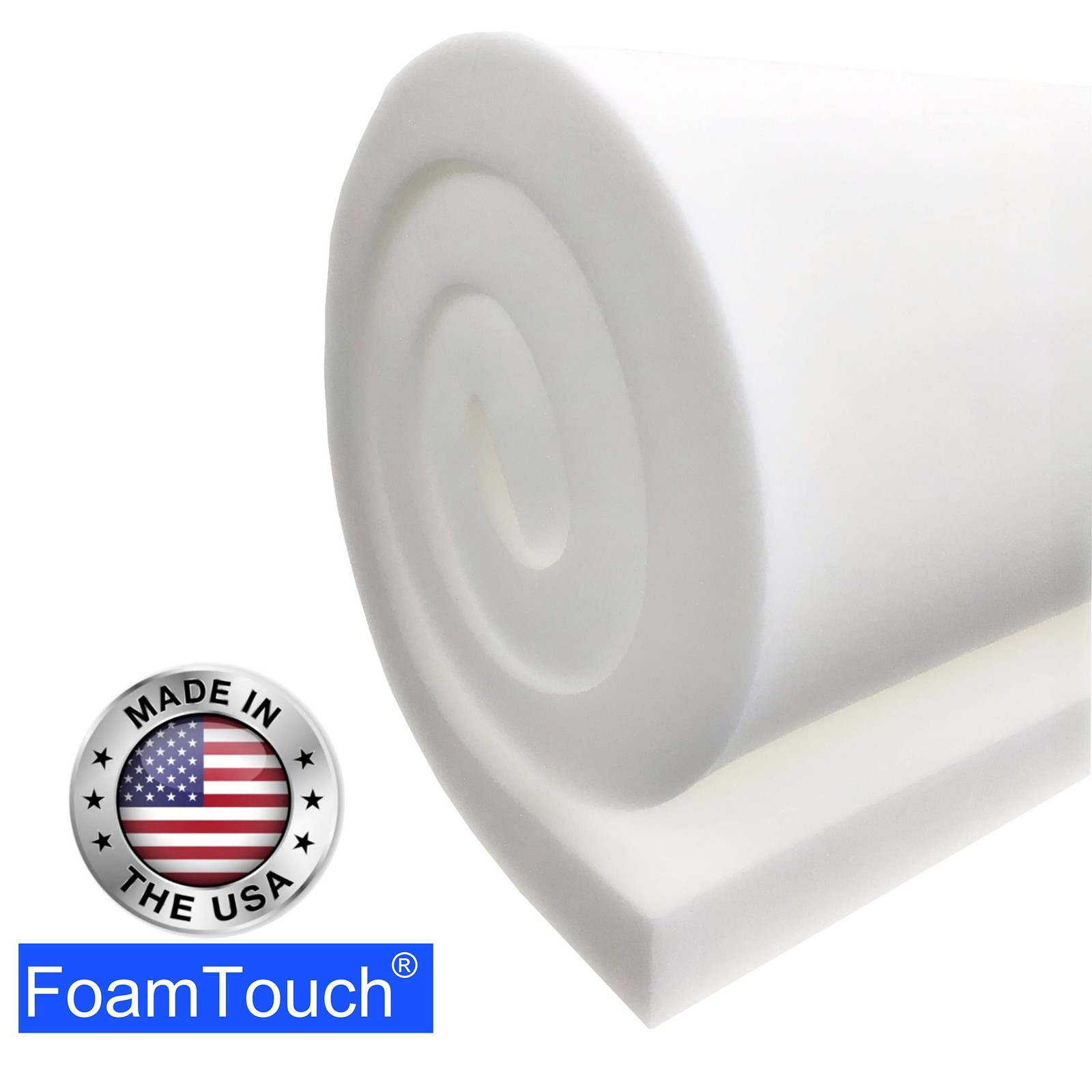 FoamTouch 4x24x72GMF13 RV Bed Mattress, 4 x 24 x 72, Turquoise on White