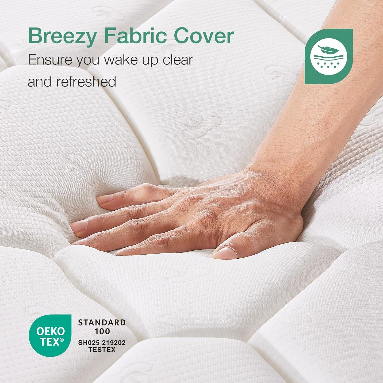6 Inch Twin Mattress for Spine Support & Cooling Comfort Bed