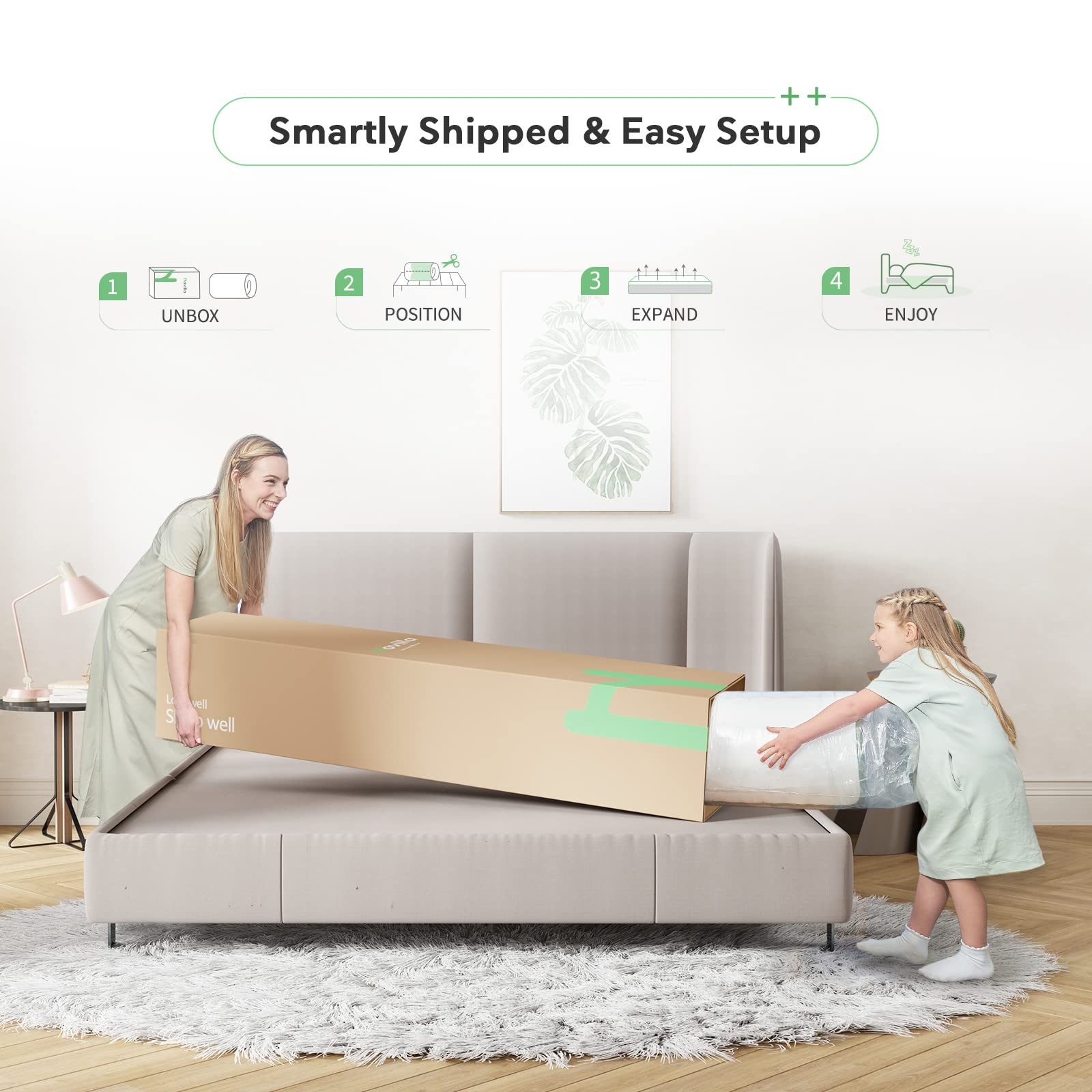 10 Inch Queen Size Mattress, Queen Hybrid Mattress in a , Individually Wrappe…