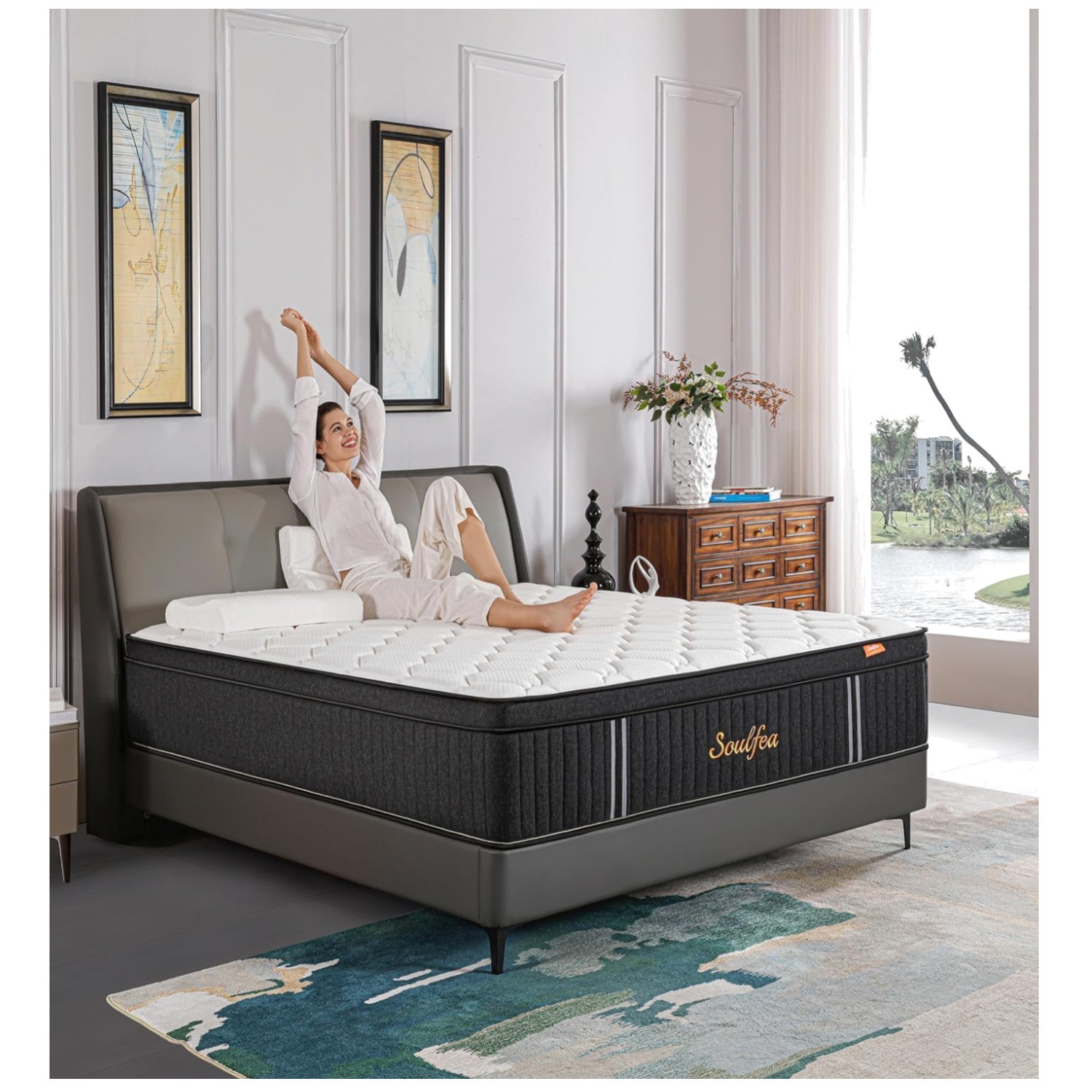Comfortable Full Size Mattress with Individual Pocket Spring