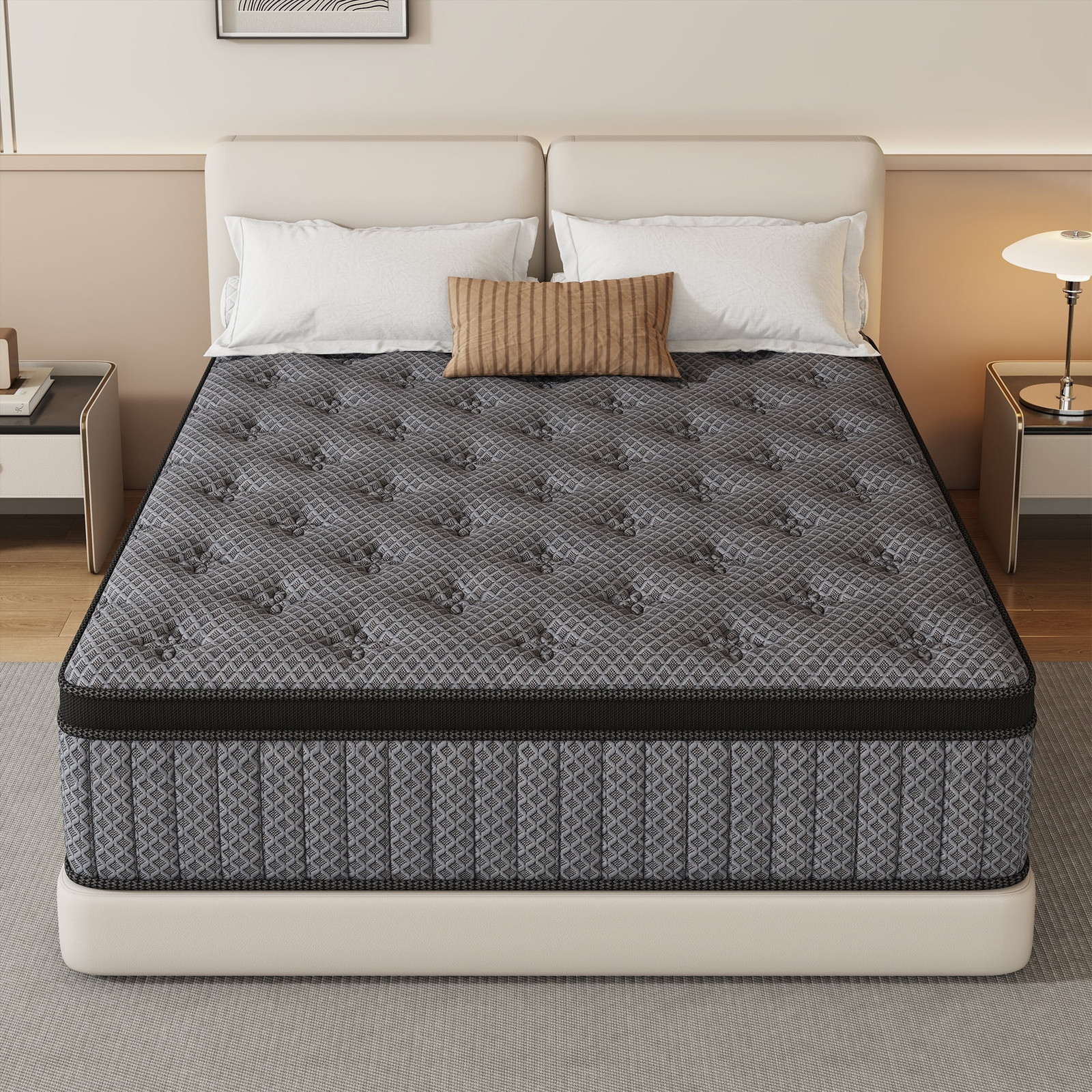 12 Inch Queen Mattress in a Box, Cooling Gel Memory Foam Hybrid Mattress with In