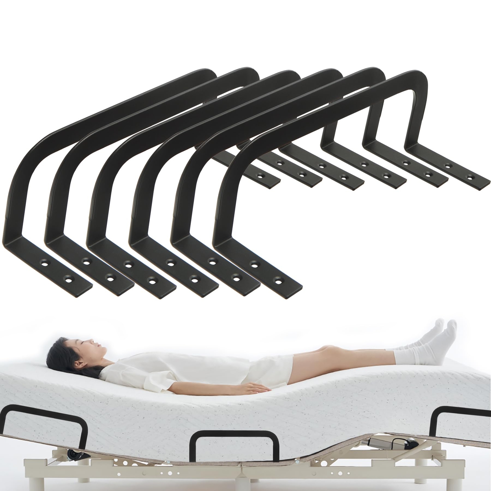 Mattress Retainer Bar Bracket Holder 6Pcs Keeping Mattress from Sliding for F…