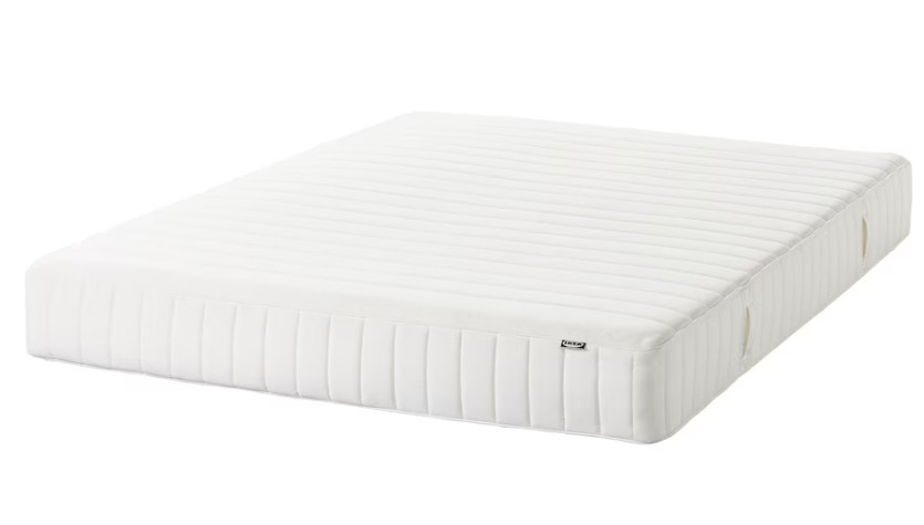 IKEA VALEVÅG Mattress and mattress pad, firm white/Nisseholm white, Queen