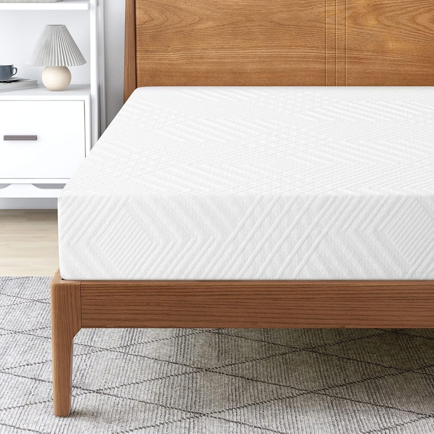 8″ Gel Memory Foam Queen Mattress in a Box – Medium Firm, USA Made