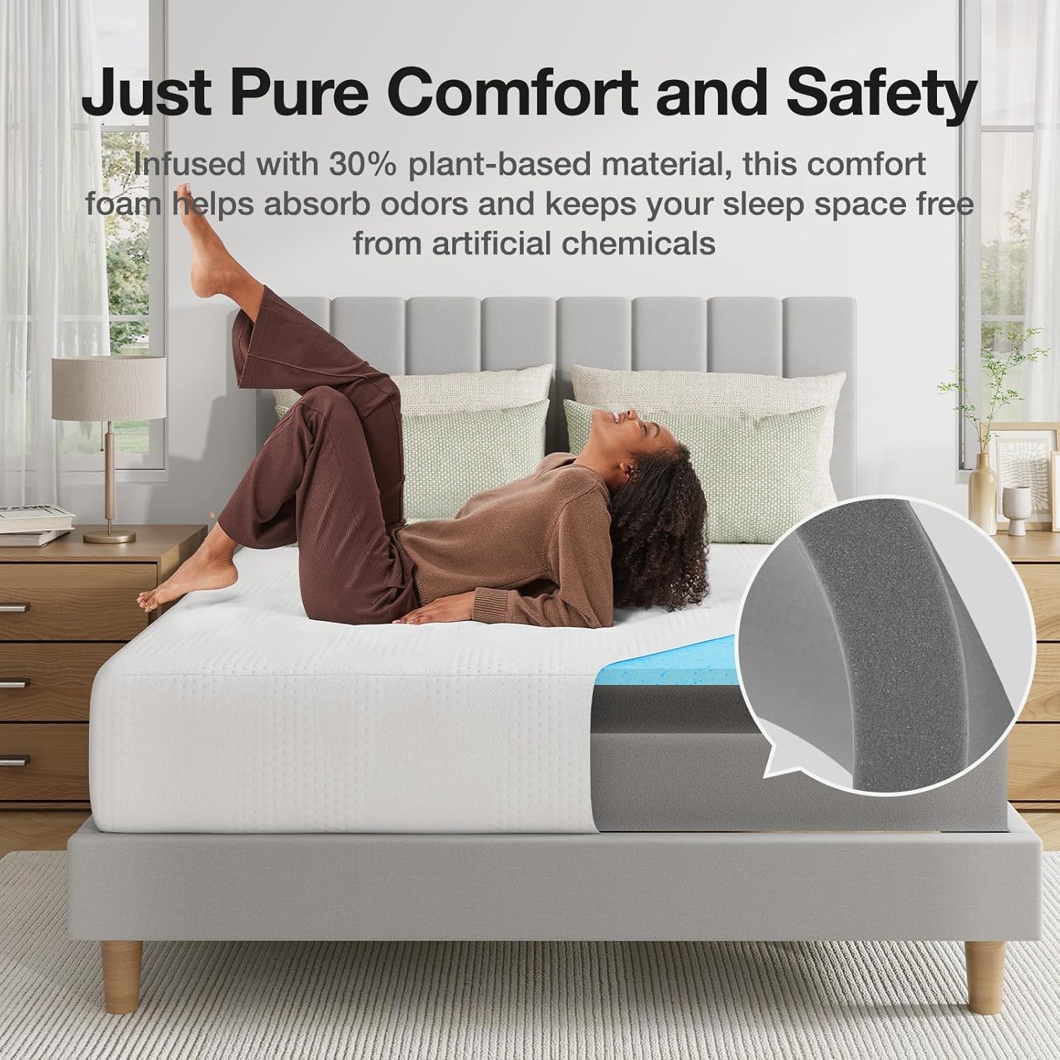 Queen Mattress, 10 Inch Queen Size Memory Foam Mattress in a Box, Gel Memory …
