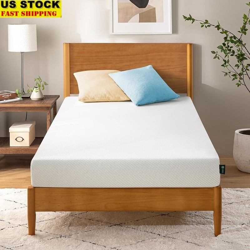 Twin Memory Foam Mattress Pressure Relief Eco-Friendly Fresh Safe Certified New