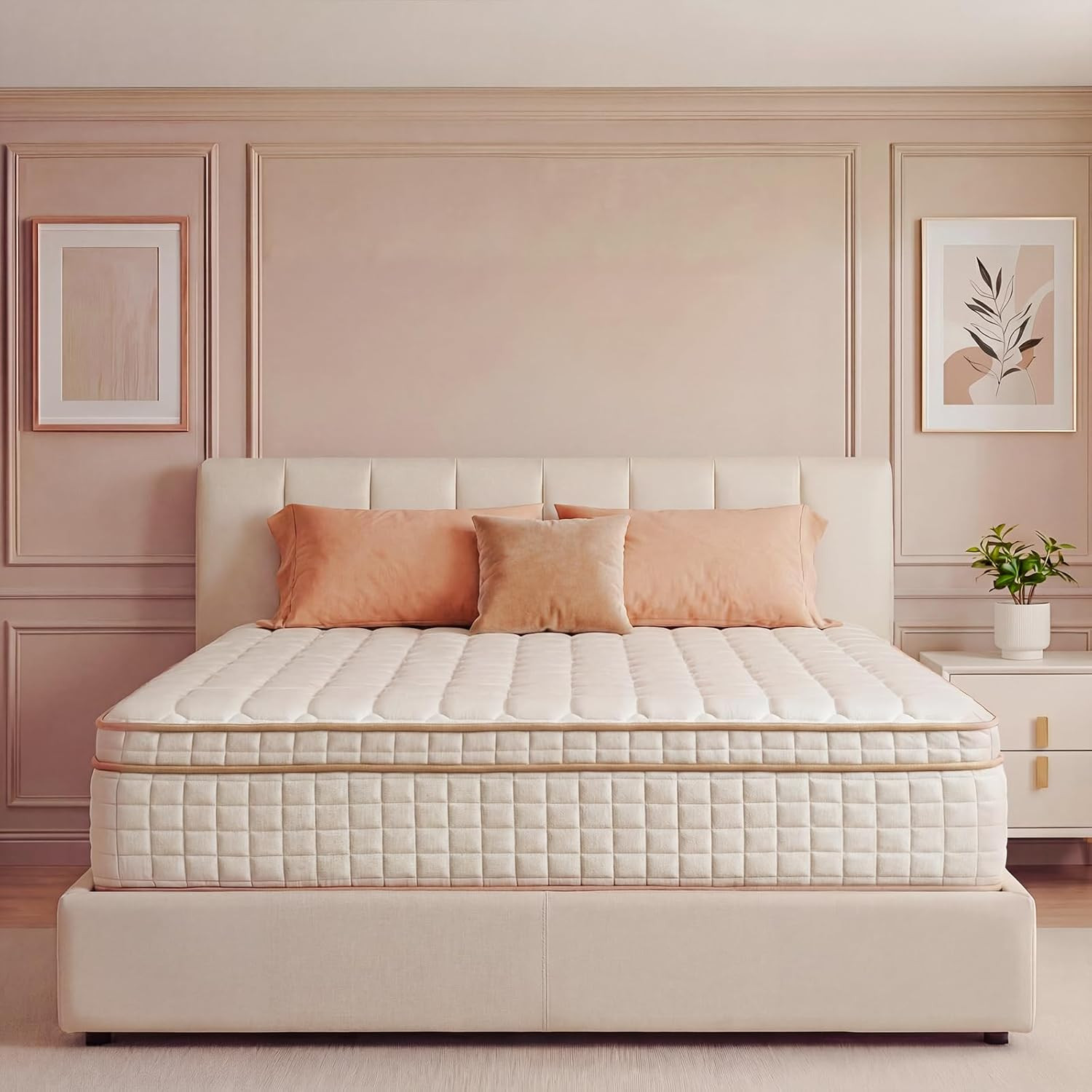Queen Mattress,12 Inch Queen Size Mattresses in a Box,Medium Firm Queen Hybrid M