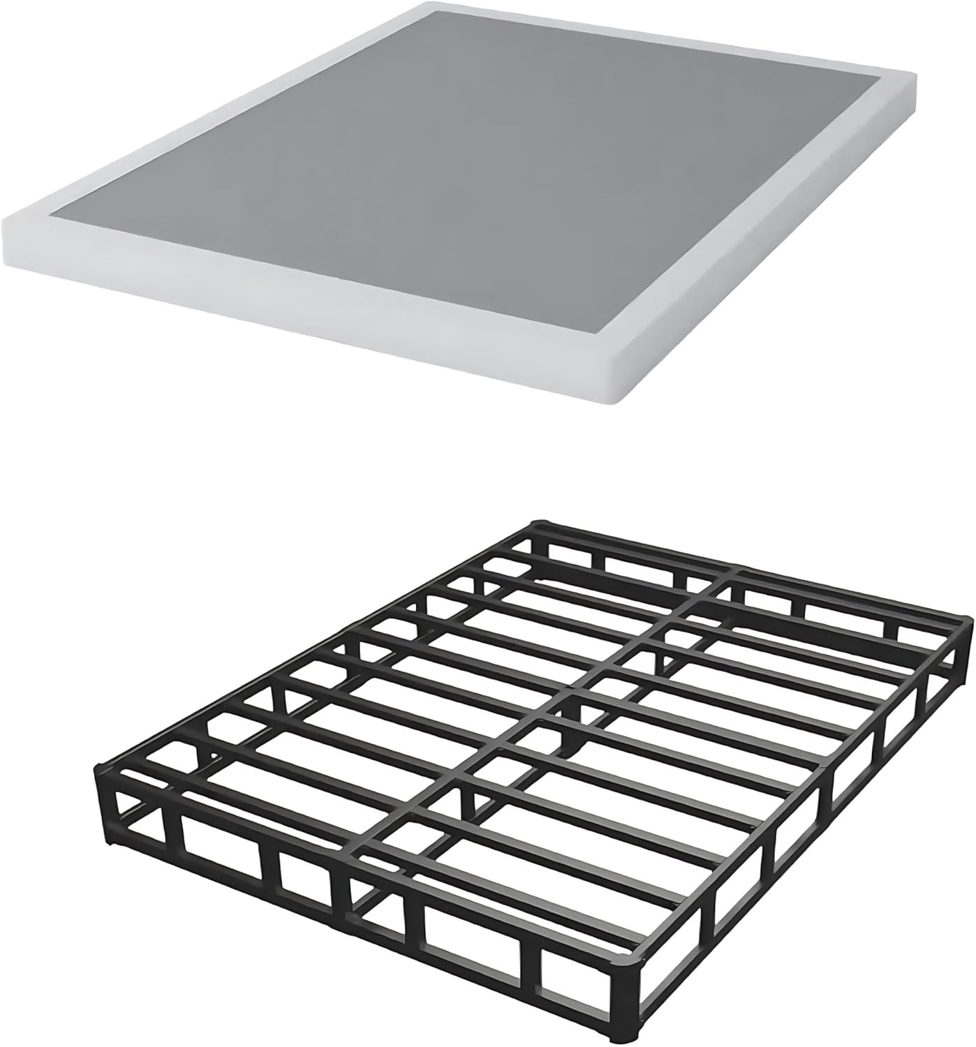 Heavy Duty King Size Box Spring, 5″ High, Easy Assembly, Noise Free