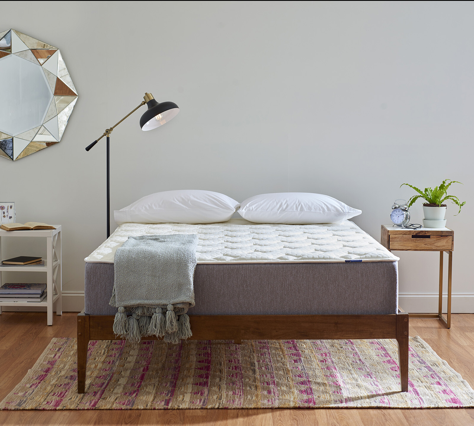 Serenia Sleep 12″ Quilted Sculpted Cushion Firm Gel Memory Foam Mattress