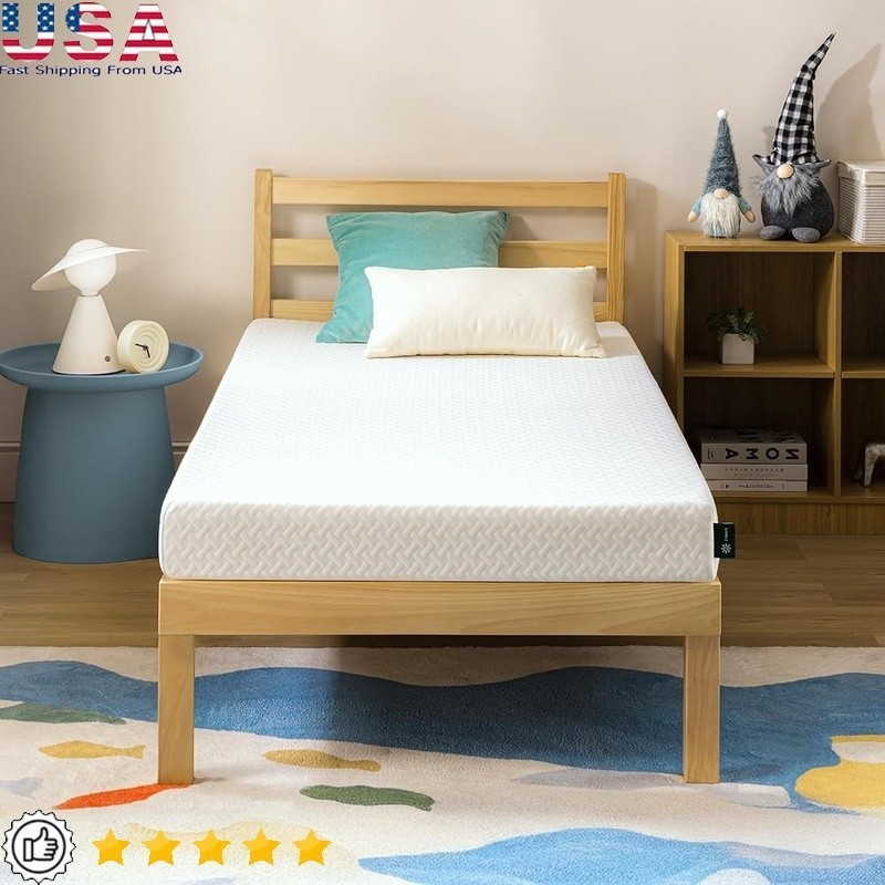 Cooling Airflow Memory Foam Mattress Twin Medium Firm W/ Breathable Cover New