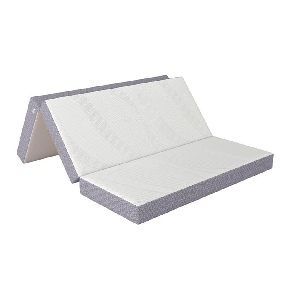 Pemberly Row Modern Queen 6″ Memory Foam Folding Mattress in Gray
